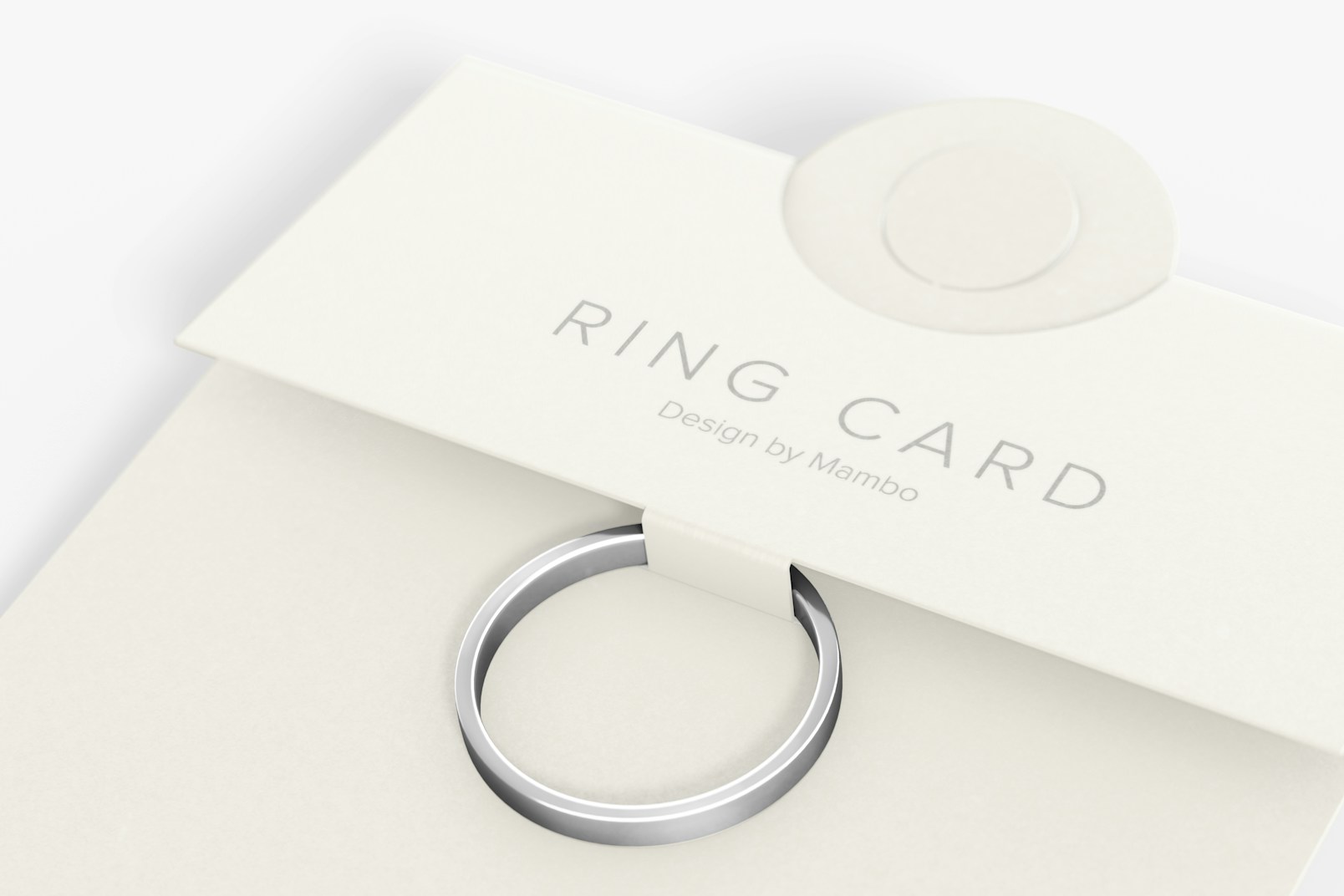 Ring Card Mockup, Close Up