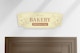 Bakery Wall Decor Sign Mockup, Front View