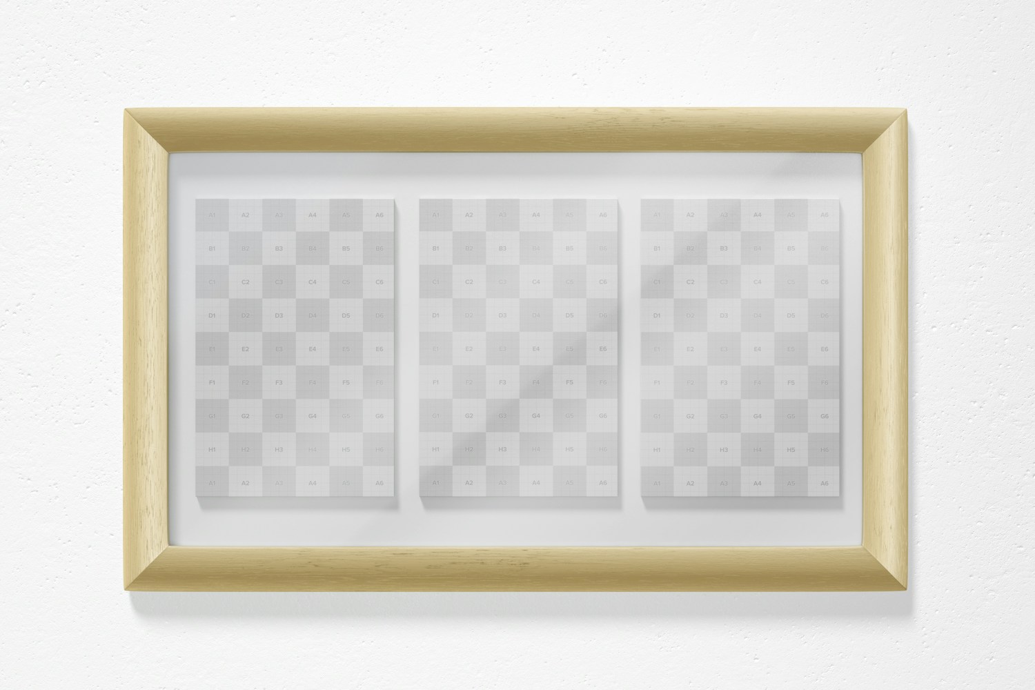 2:3 Collage Picture Frame Mockup, Front View