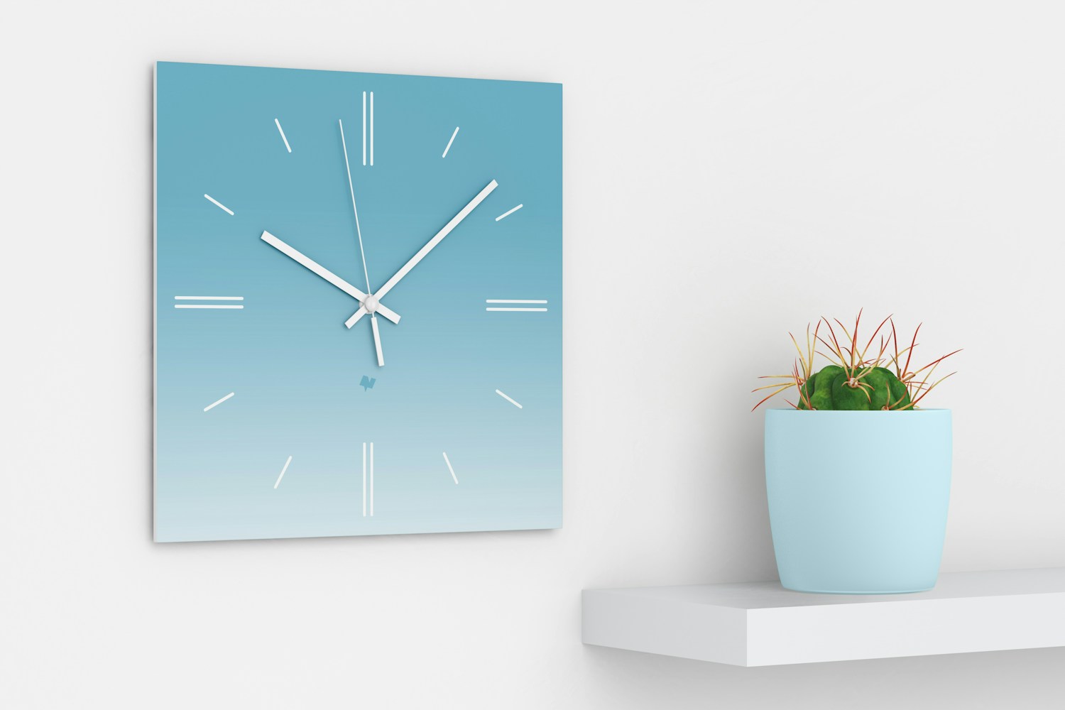 Square Wall Clock Mockup Square Wall Clock Mockup