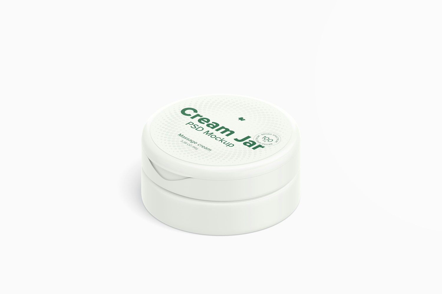 3.38 oz Cream Jar without Lid Mockup 3.38 oz Cream Jar without Lid Mockup