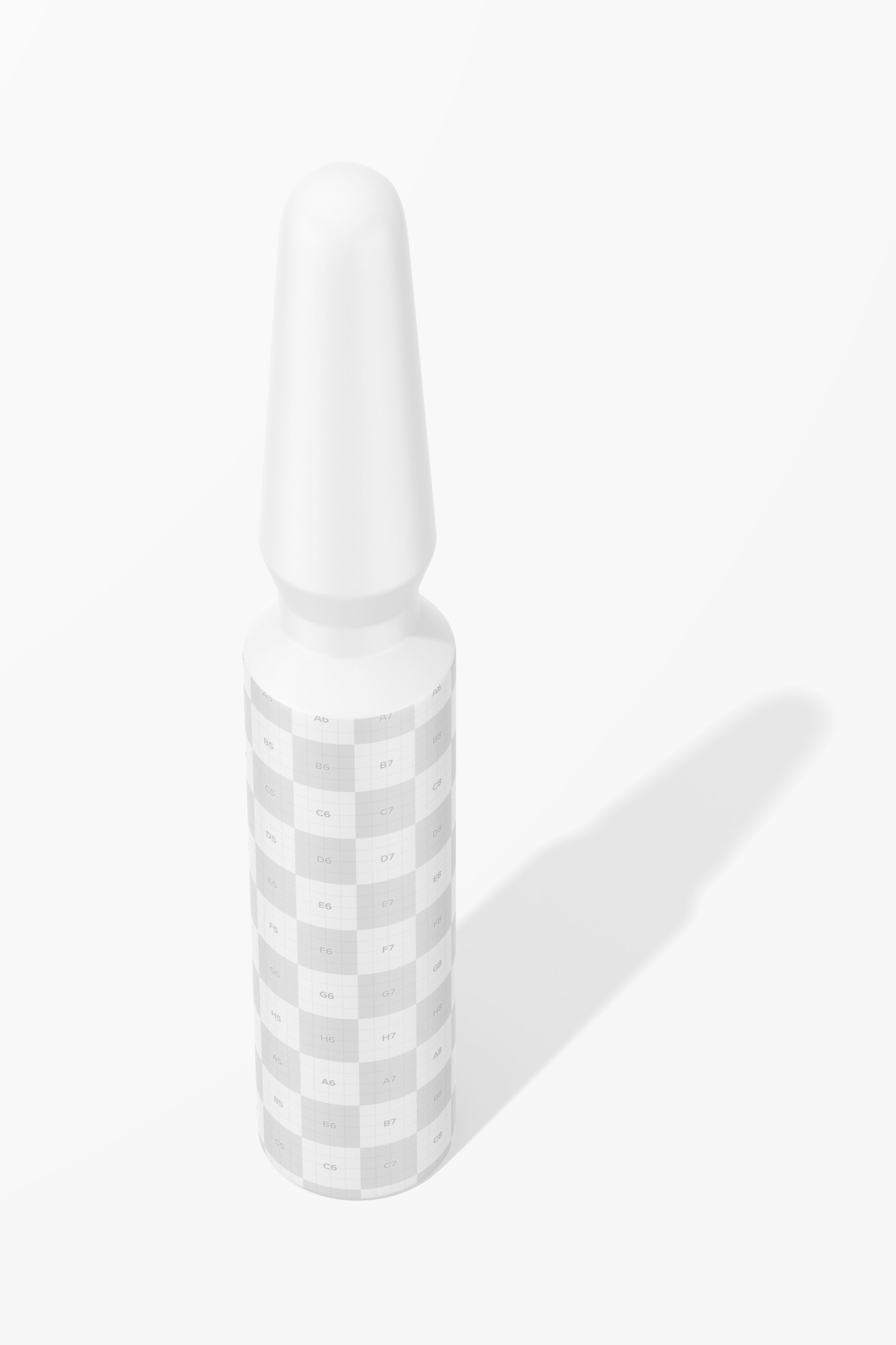 Ampoules for Hair Treatment Mockup, Perspective
