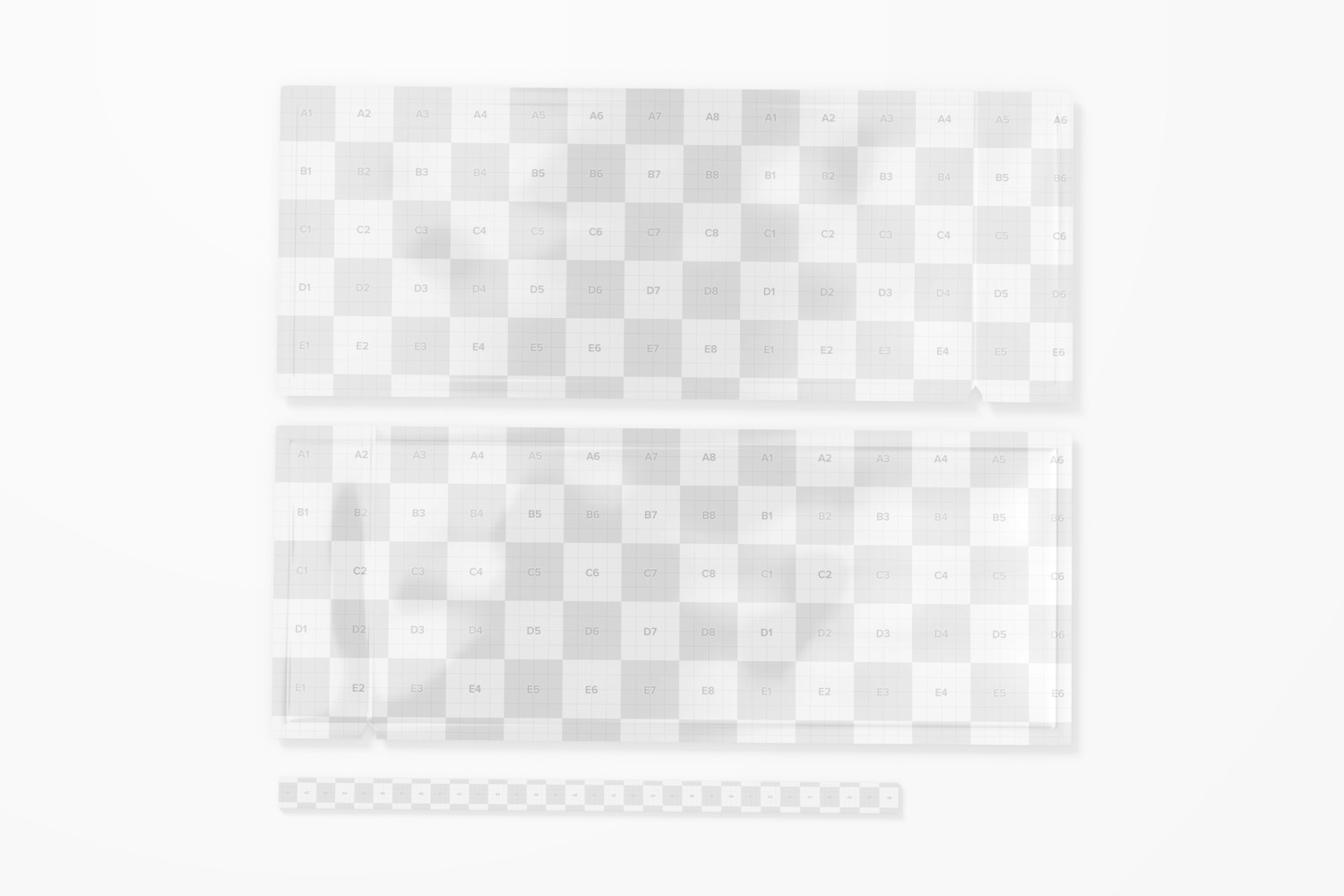 Pregnancy Test Strips Mockup, Top View Pregnancy Test Strips Mockup, Top View