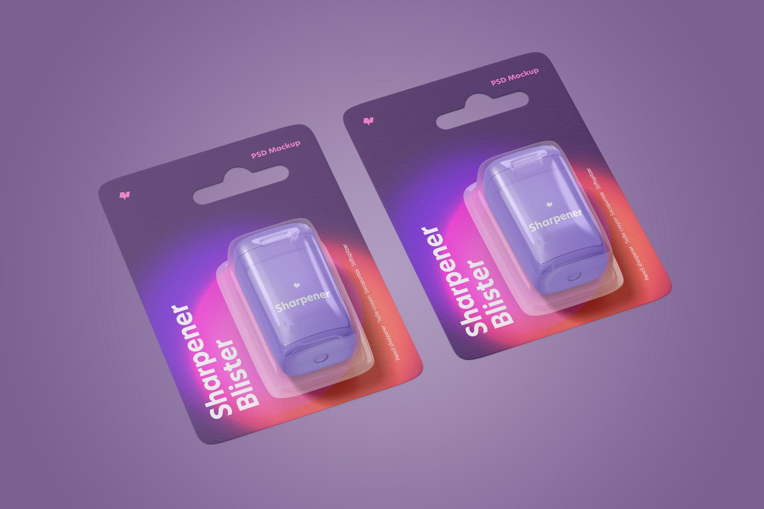 Sharpener Blisters Mockup Sharpener Blisters Mockup