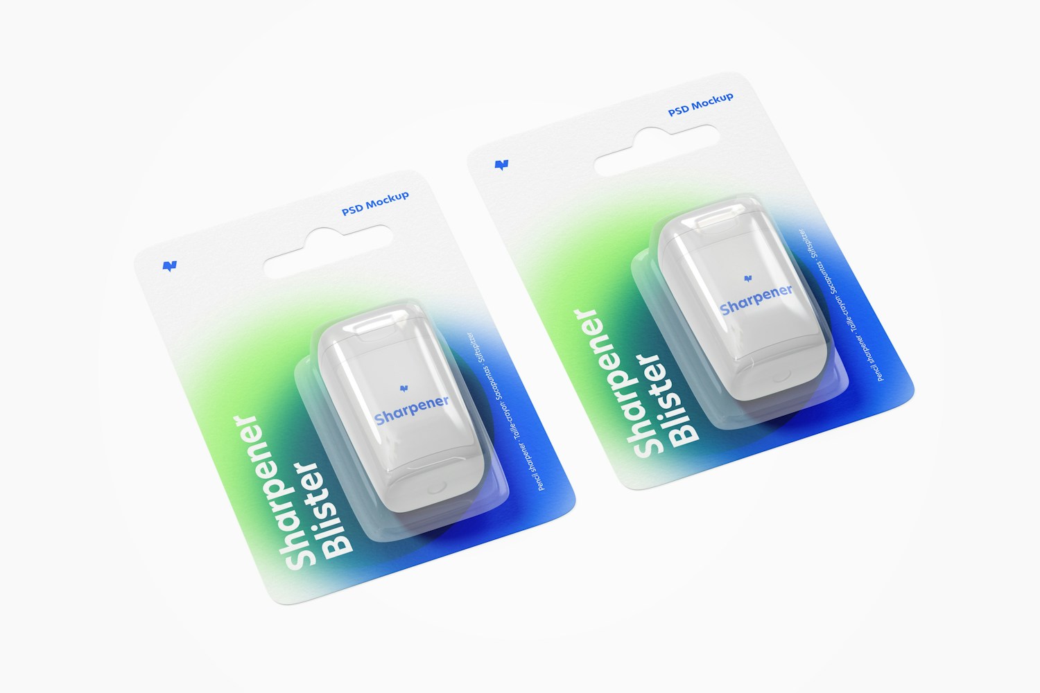 Sharpener Blisters Mockup Sharpener Blisters Mockup