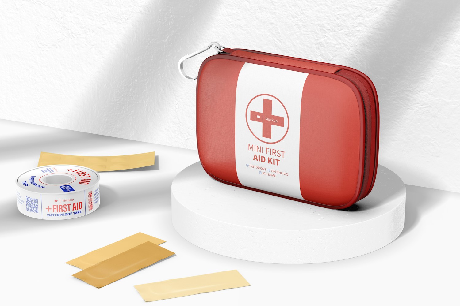 Mini First Aid Kit Mockup, Right View