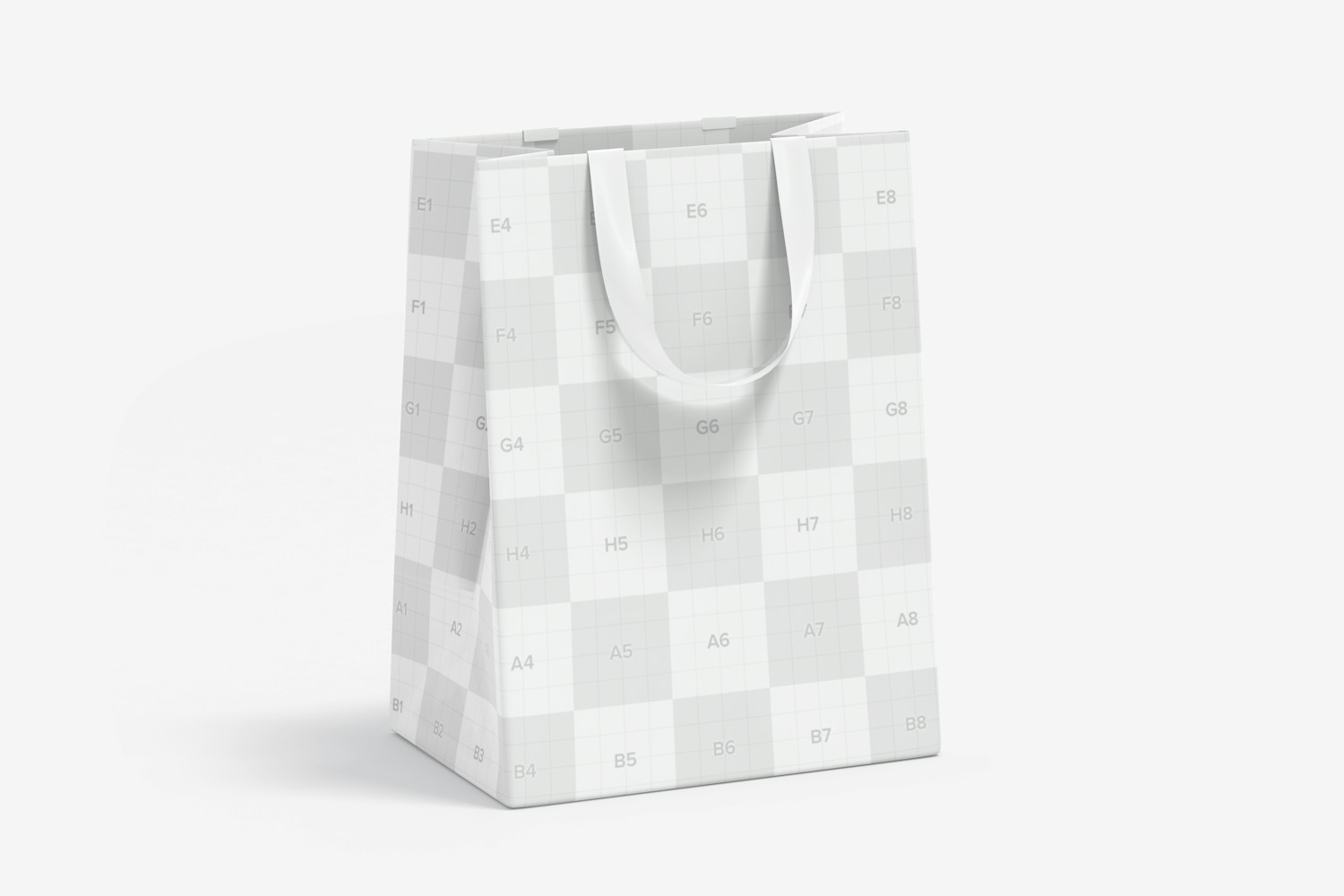 Small Gift Bag with Ribbon Handle Mockup, Front View