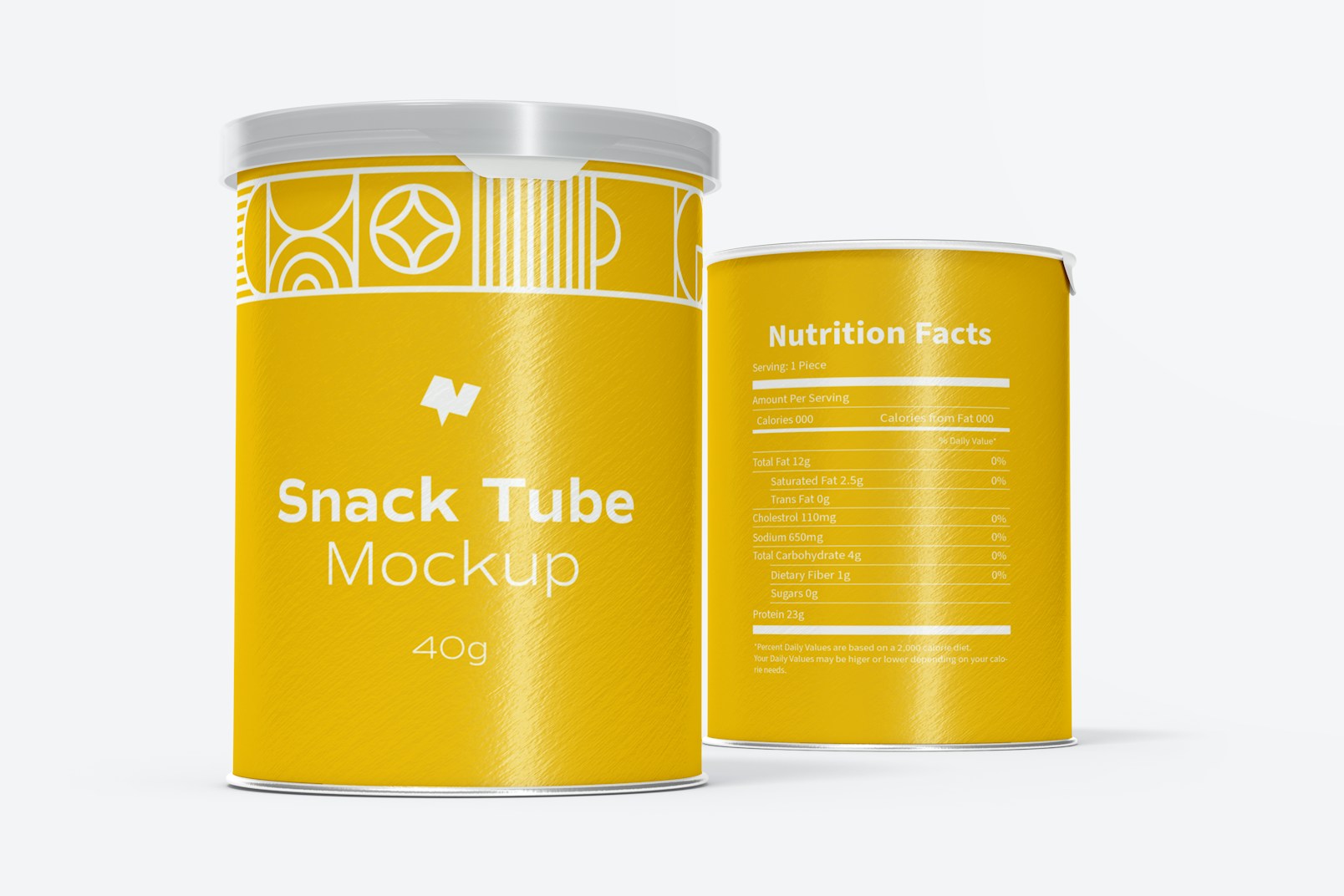 40g Snack Tubes Mockup