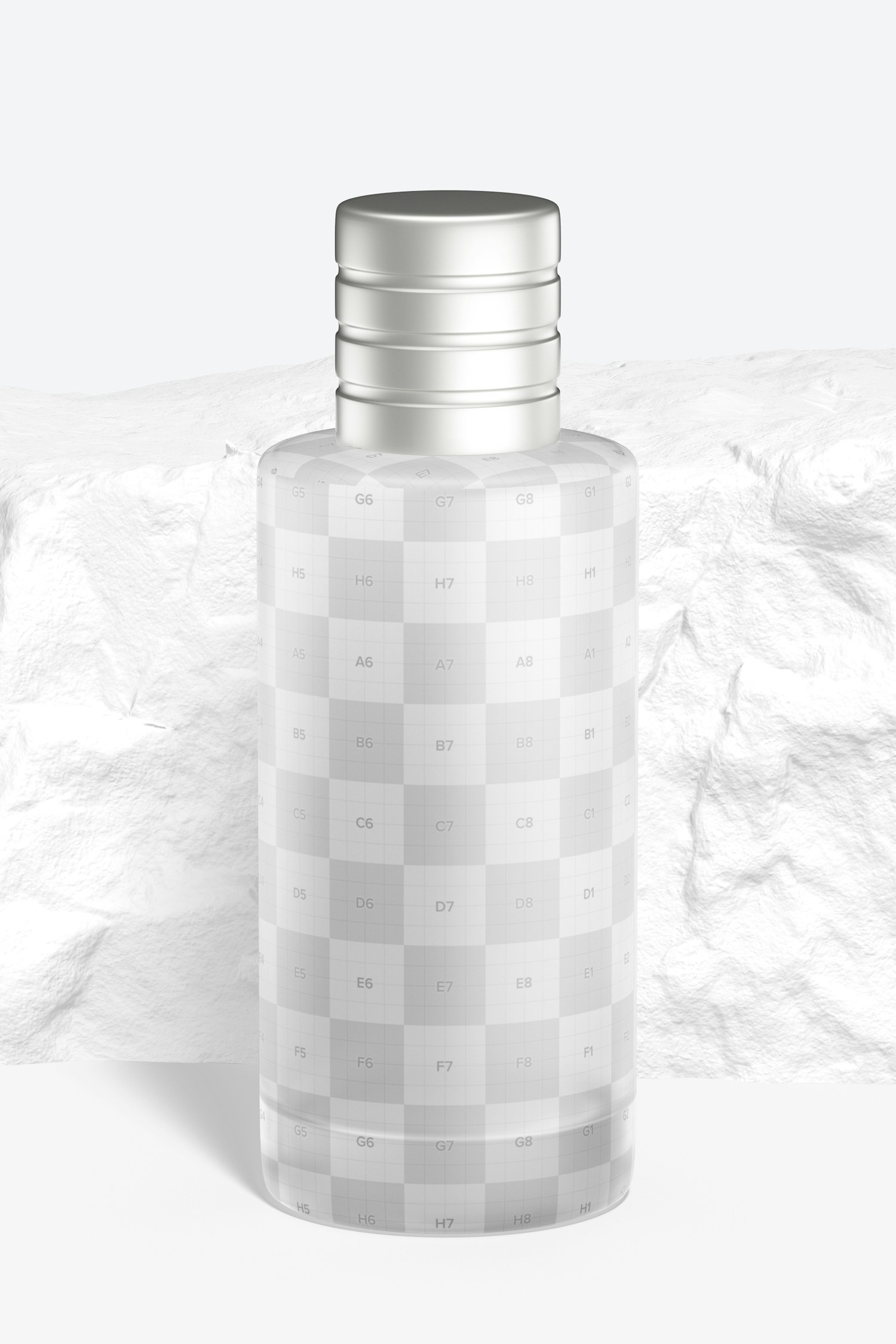 100 ml Glass Perfume Bottle Mockup, Front View