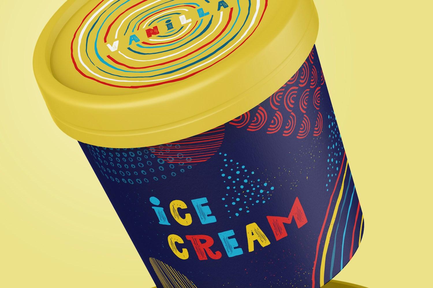 500ml Ice Cream Paper Tub Mockup 02 500ml Ice Cream Paper Tub Mockup 02