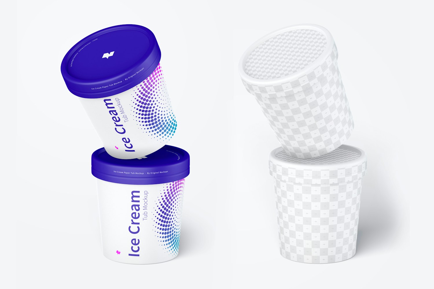 500ml Ice Cream Paper Tub Mockup 02 500ml Ice Cream Paper Tub Mockup 02