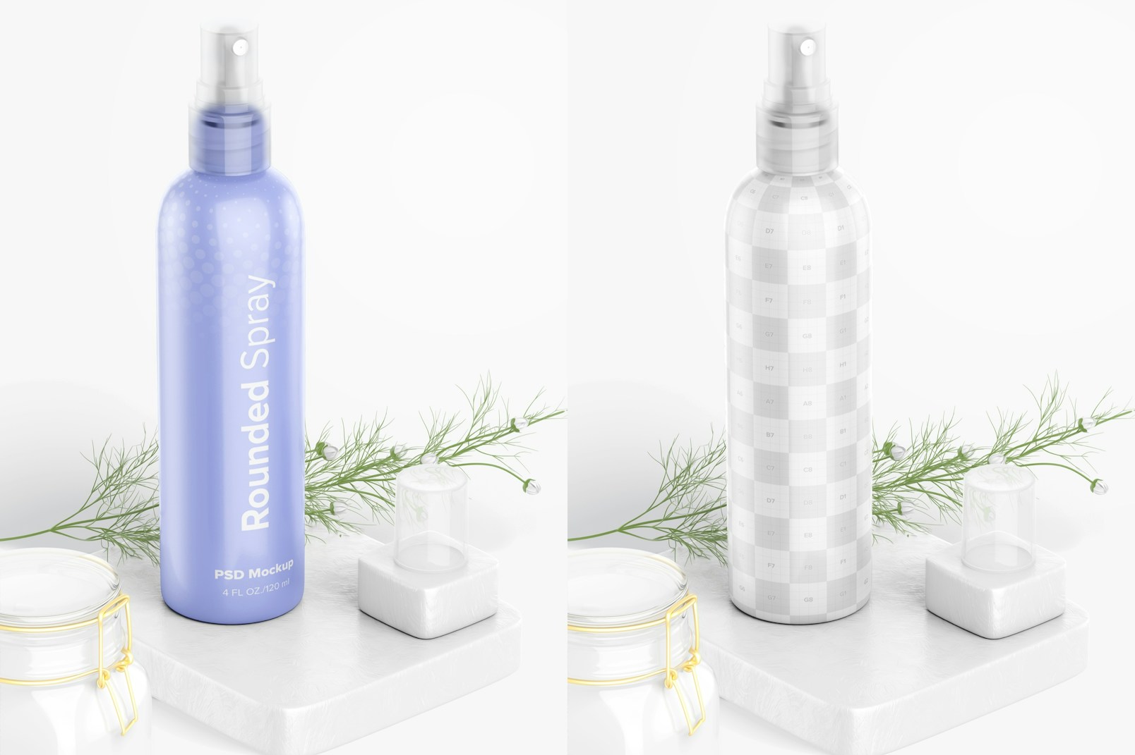 4 oz Rounded Spray Mockup, Perspective View 02