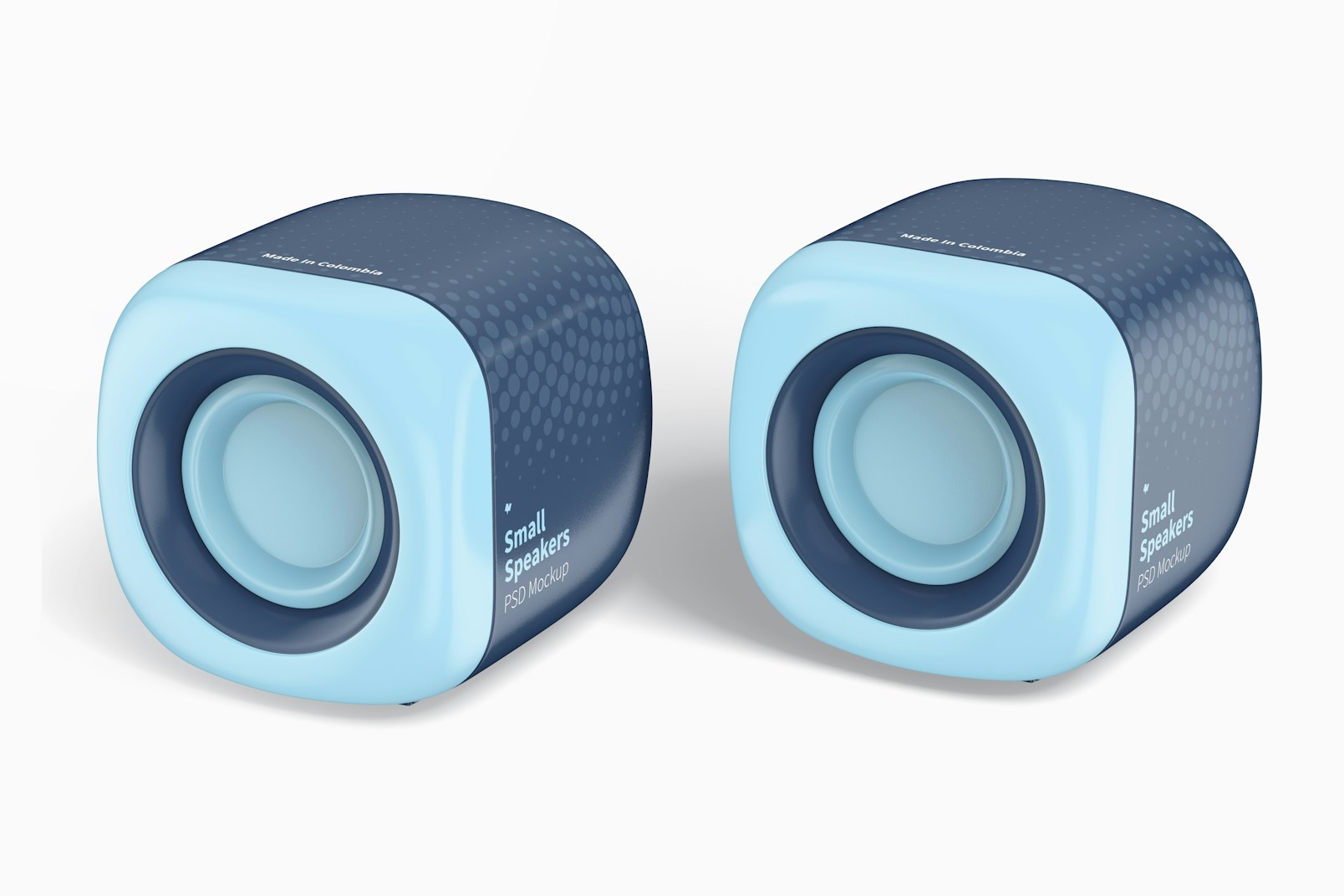 Small Speakers Mockup, Right View