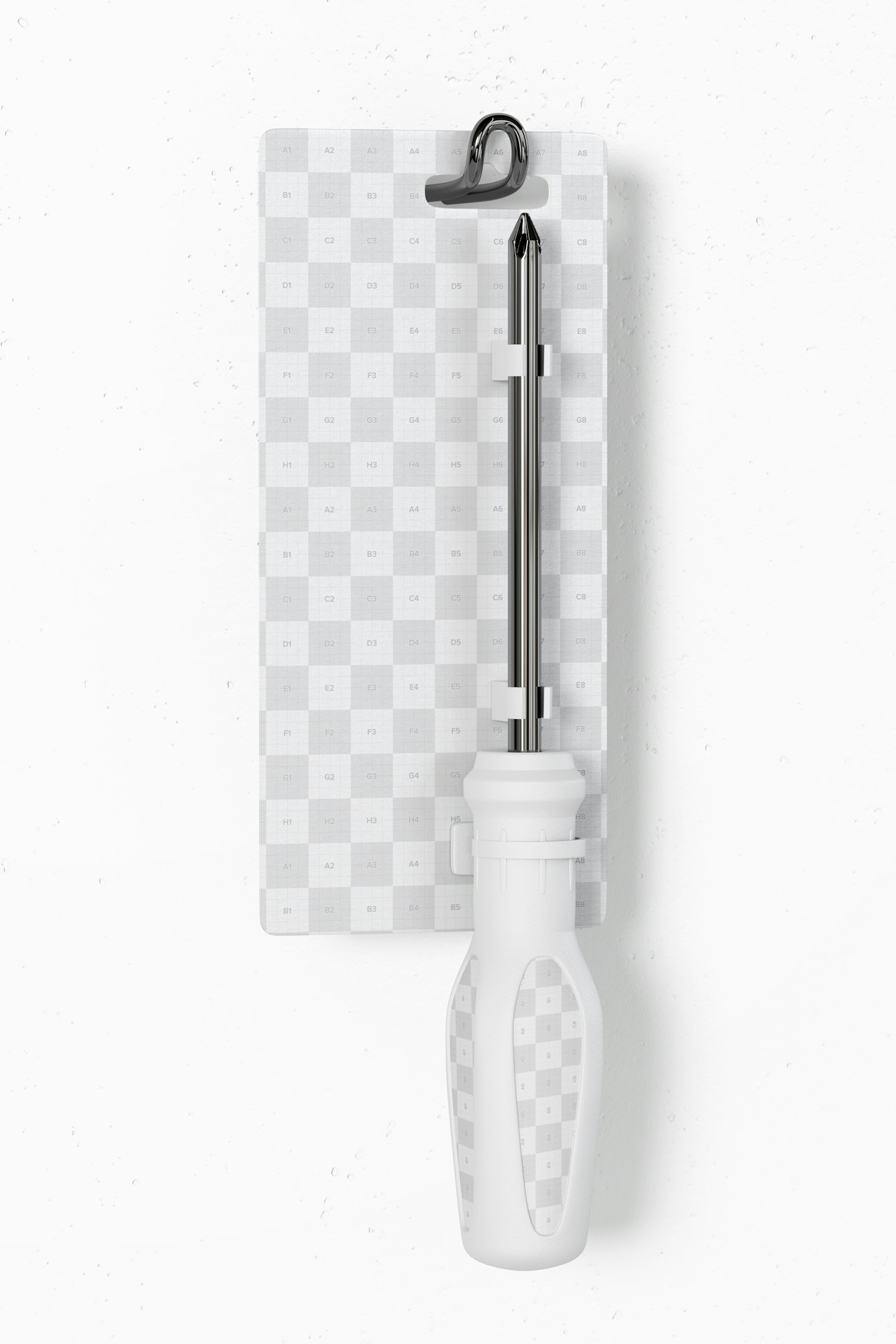Screwdriver Long Package Mockup, Front View