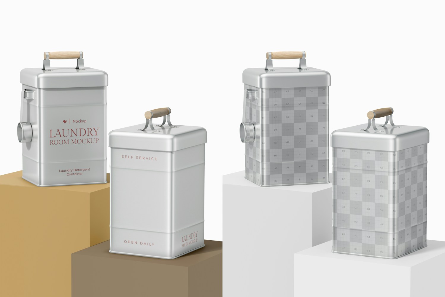 Maqueta de Contendor para Detergente de Ropa Maqueta de Contendor para Detergente de Ropa