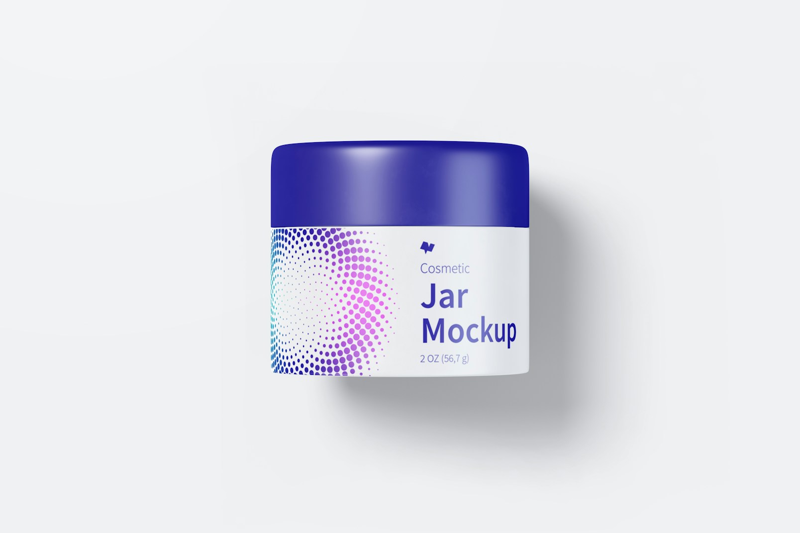 Cosmetic Jar Mockup, Front View