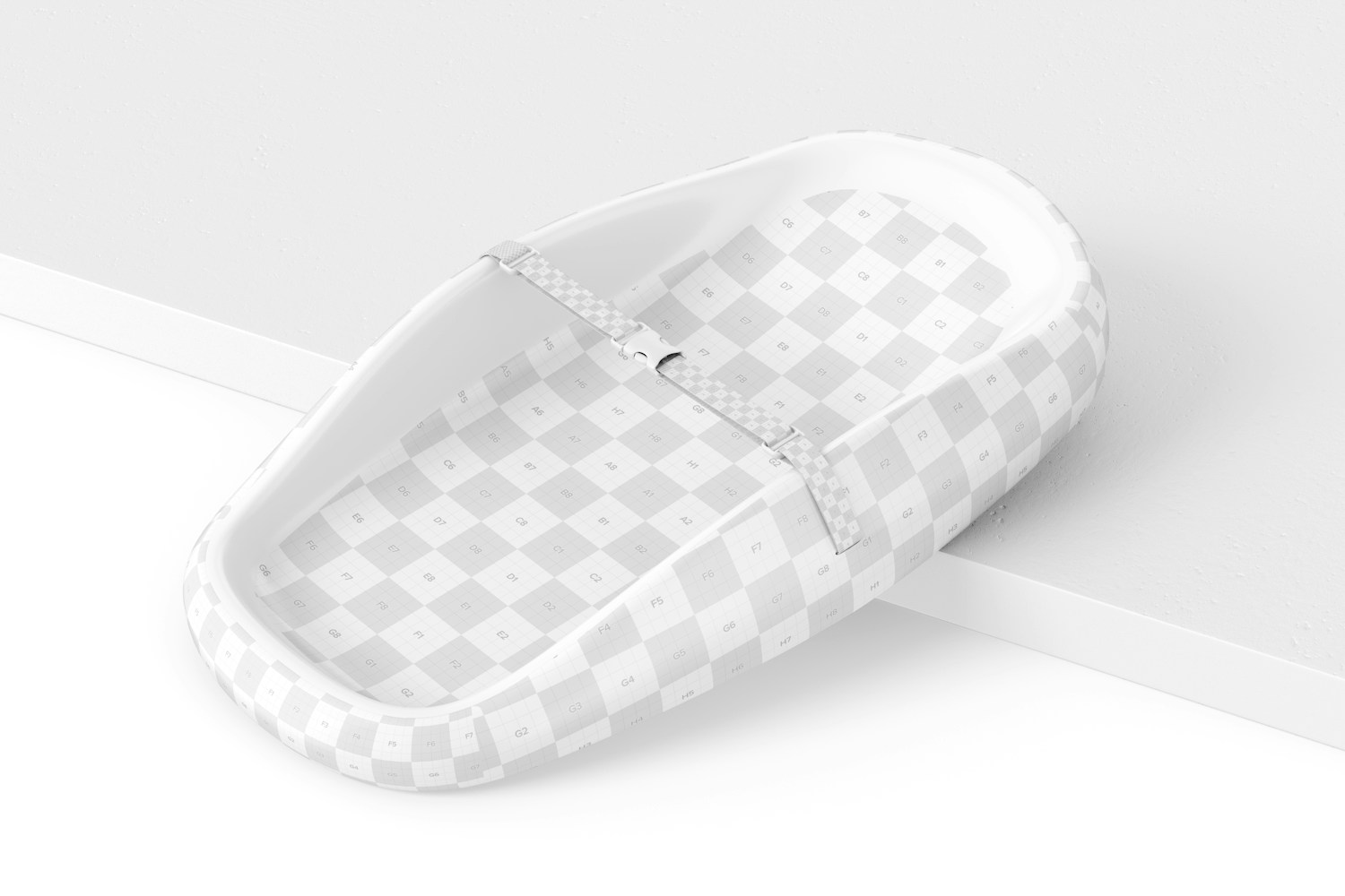 Baby Changer Pad Mockup, Leaned