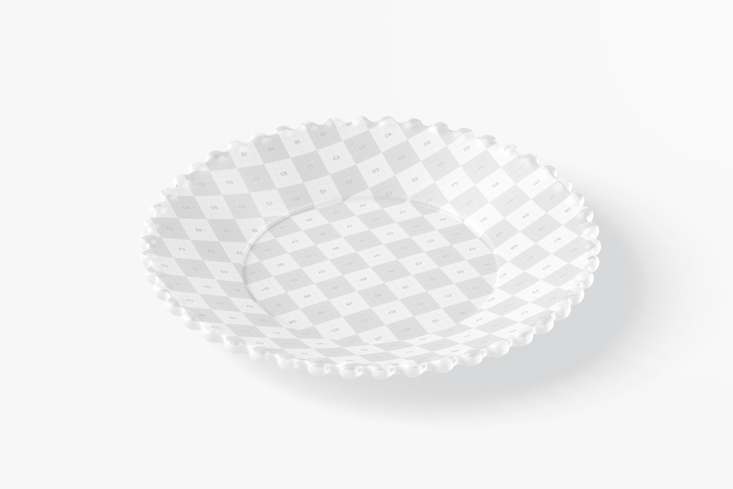 Ceramic Dessert Plate Mockup