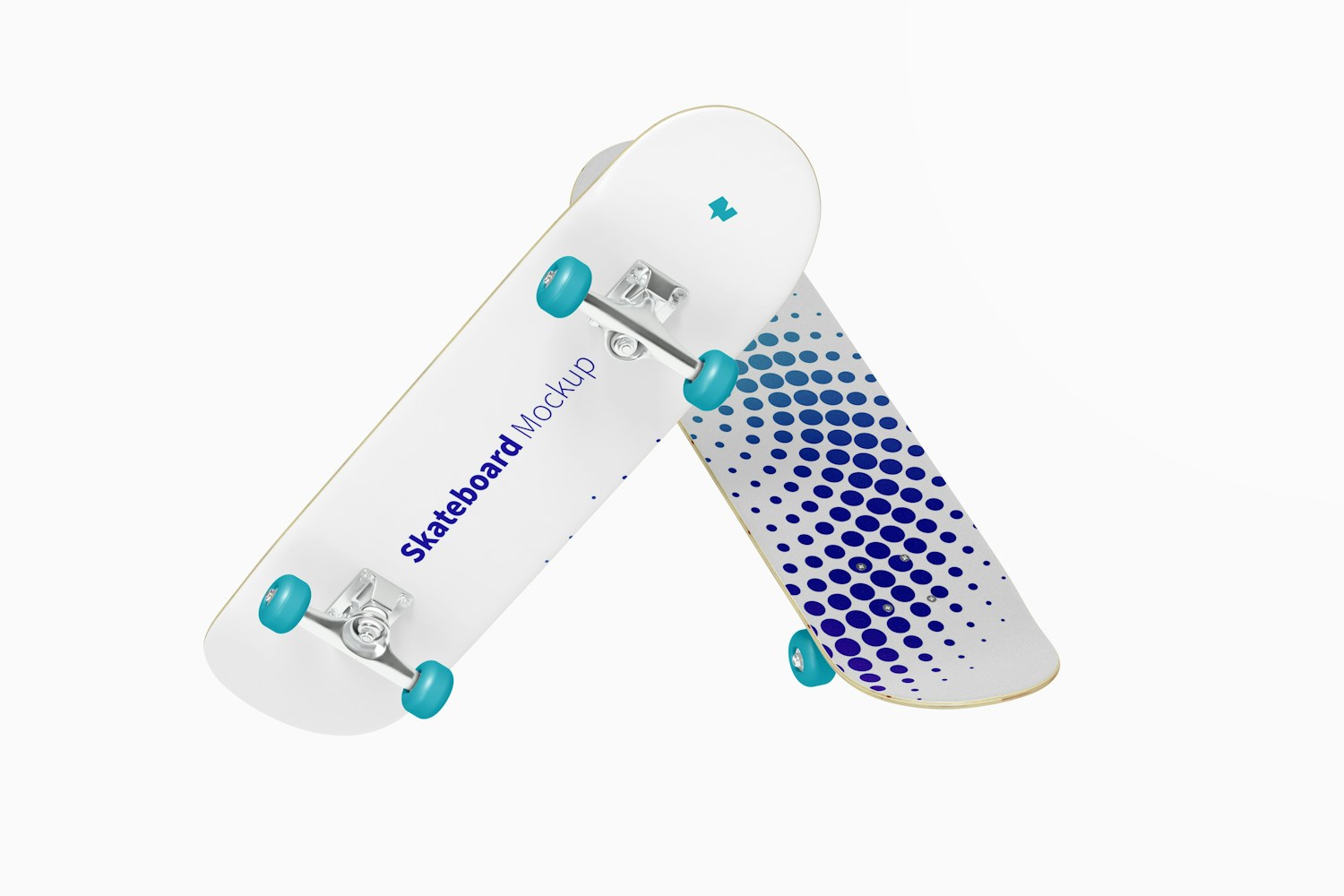 Skateboards Mockup, Floating Skateboards Mockup, Floating