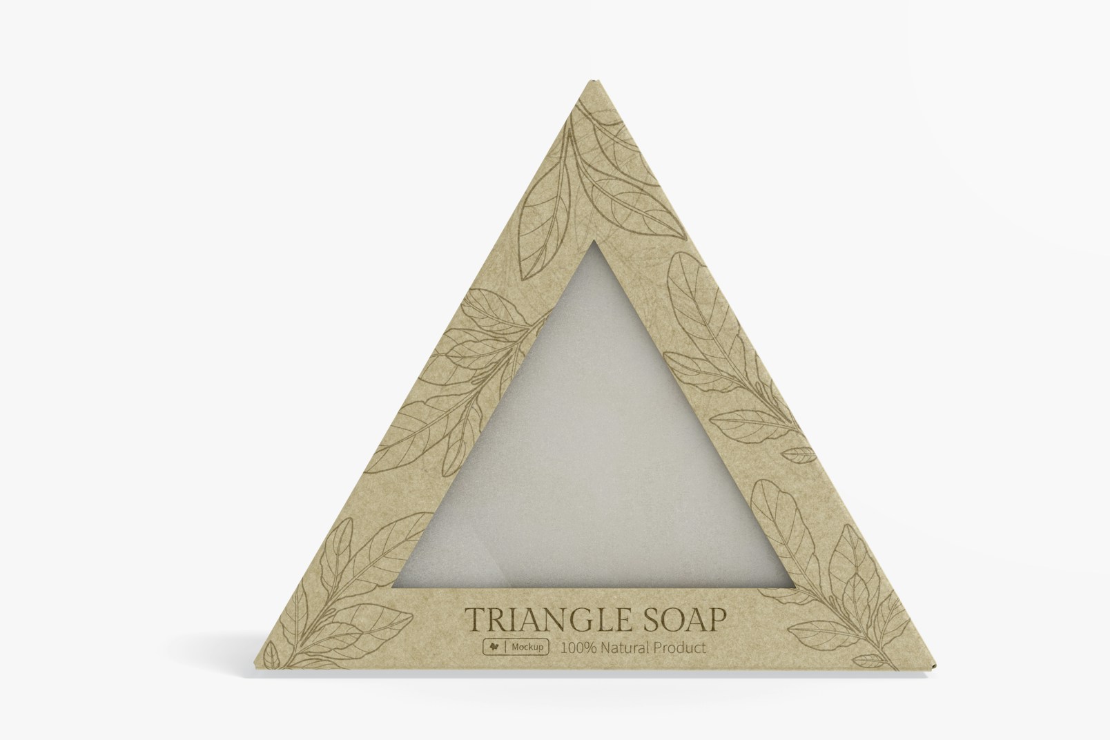 Triangle Soap Mockup, Front View