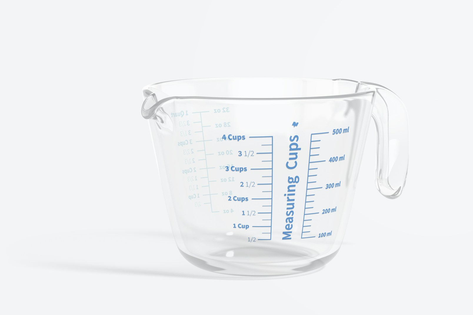Glass Measuring Cup Mockup