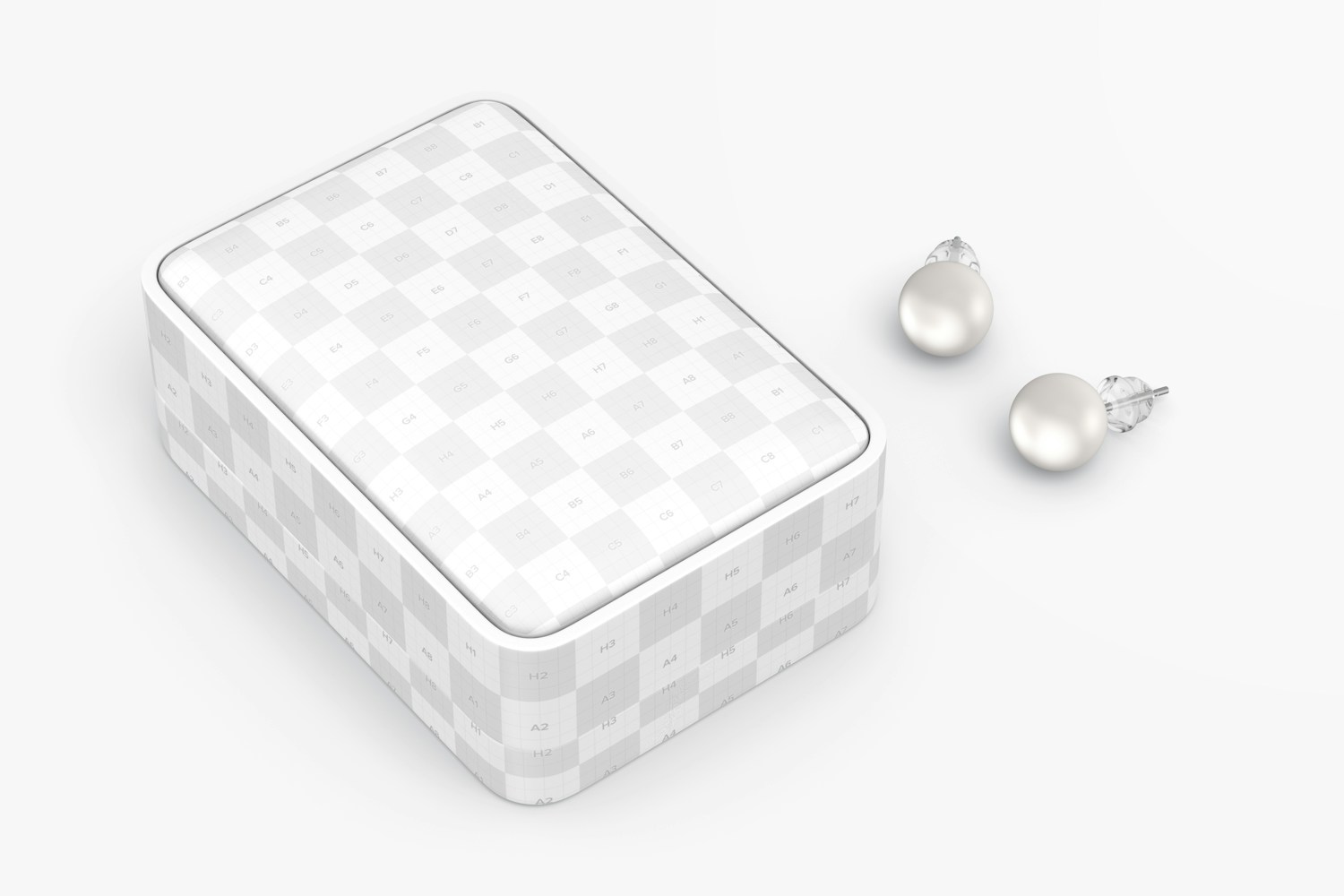 Pendent Box Mockup, Perspective View