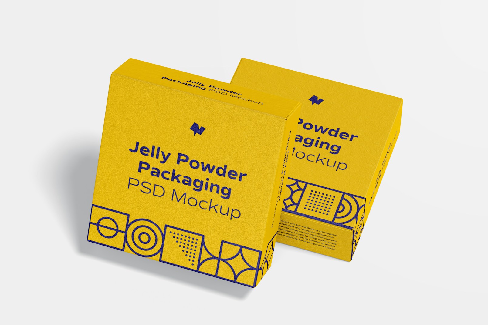 Jelly Powder Packaging Mockup, Left View