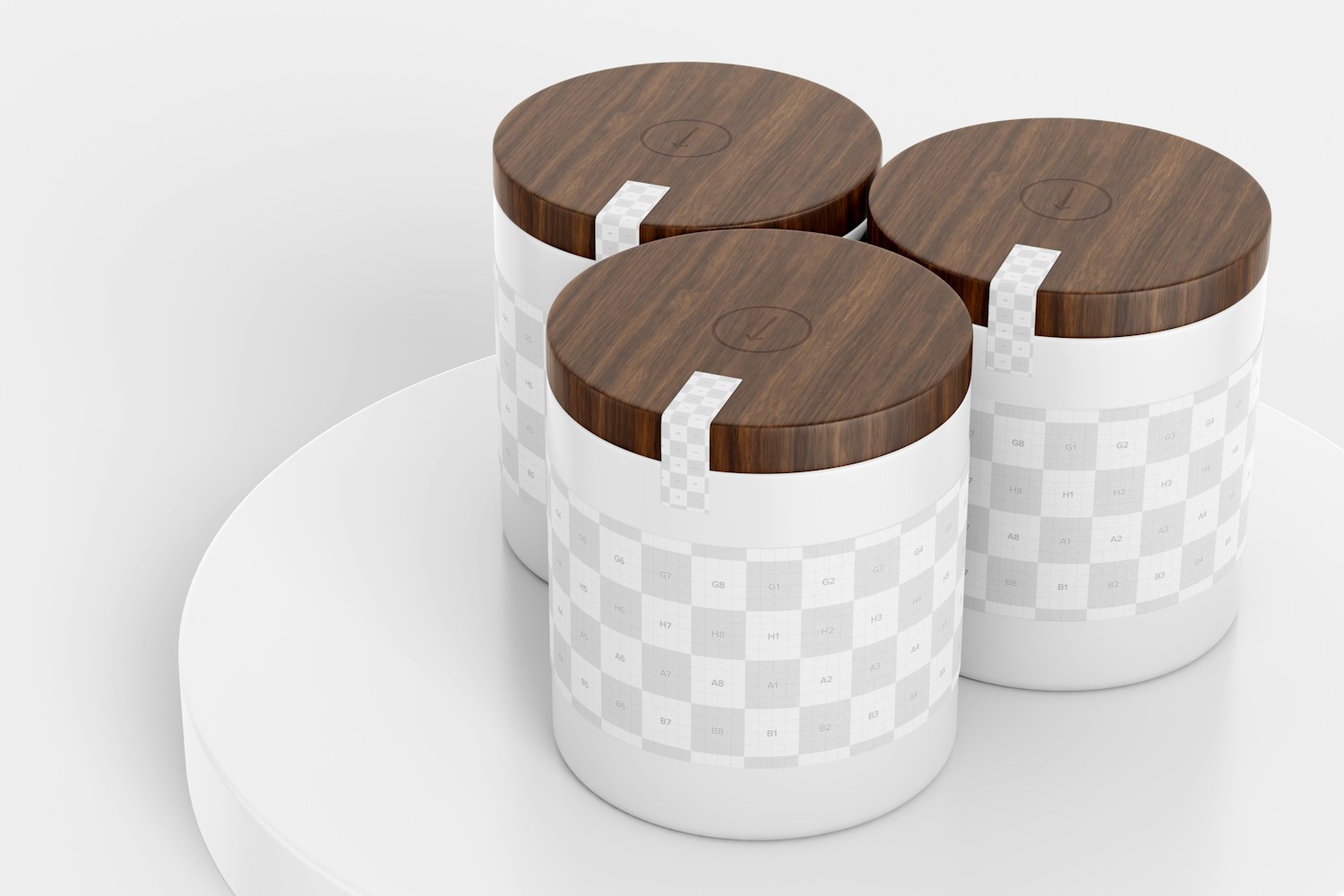 Bamboo Tea Packagings Mockup, on Surface Bamboo Tea Packagings Mockup, on Surface