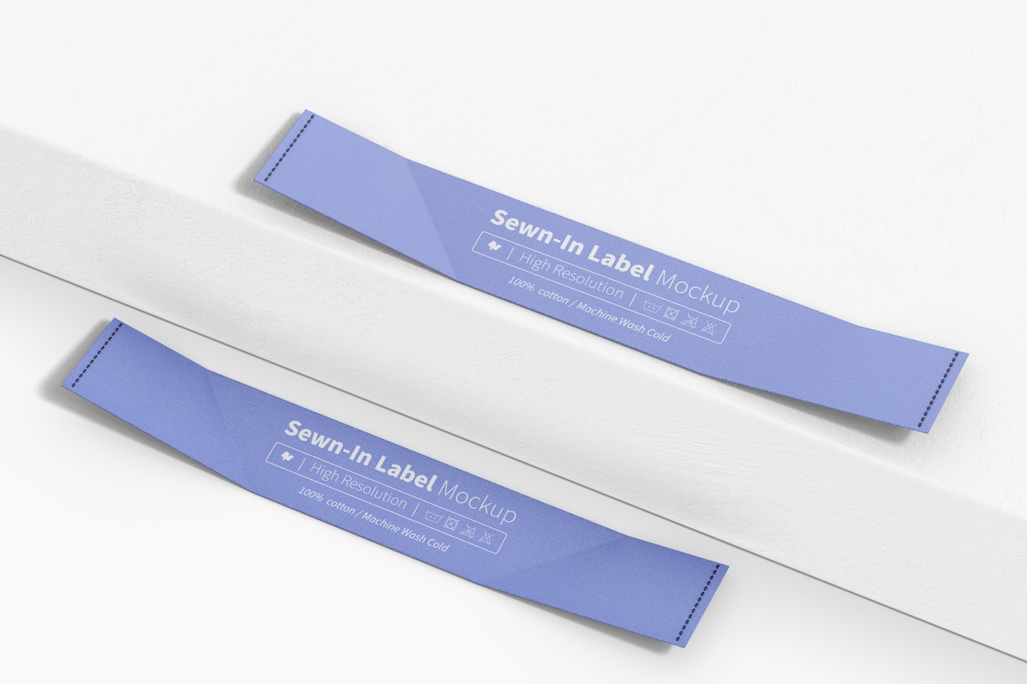 Sewn-In Labels on Surface Mockup