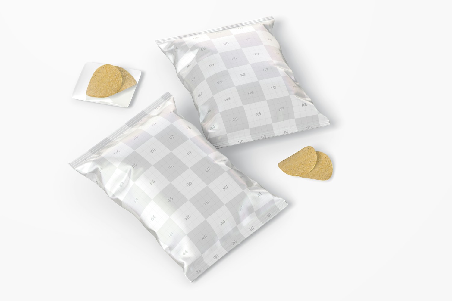 Glossy Chips Bag Mockup Glossy Chips Bag Mockup