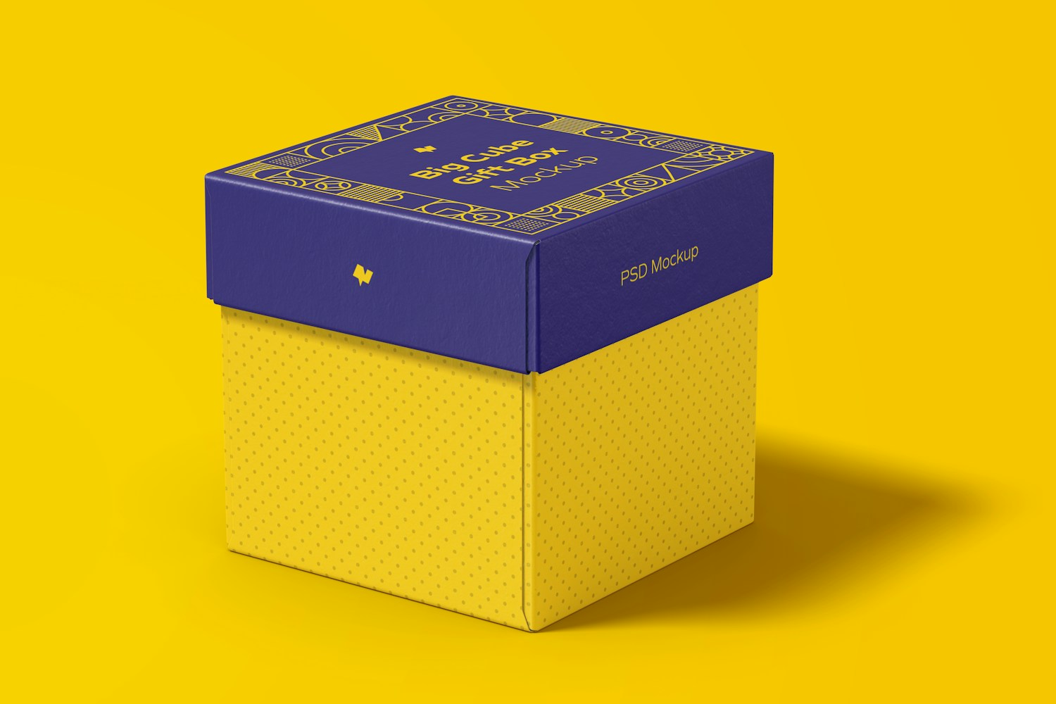 Big Cube Gift Box Mockup