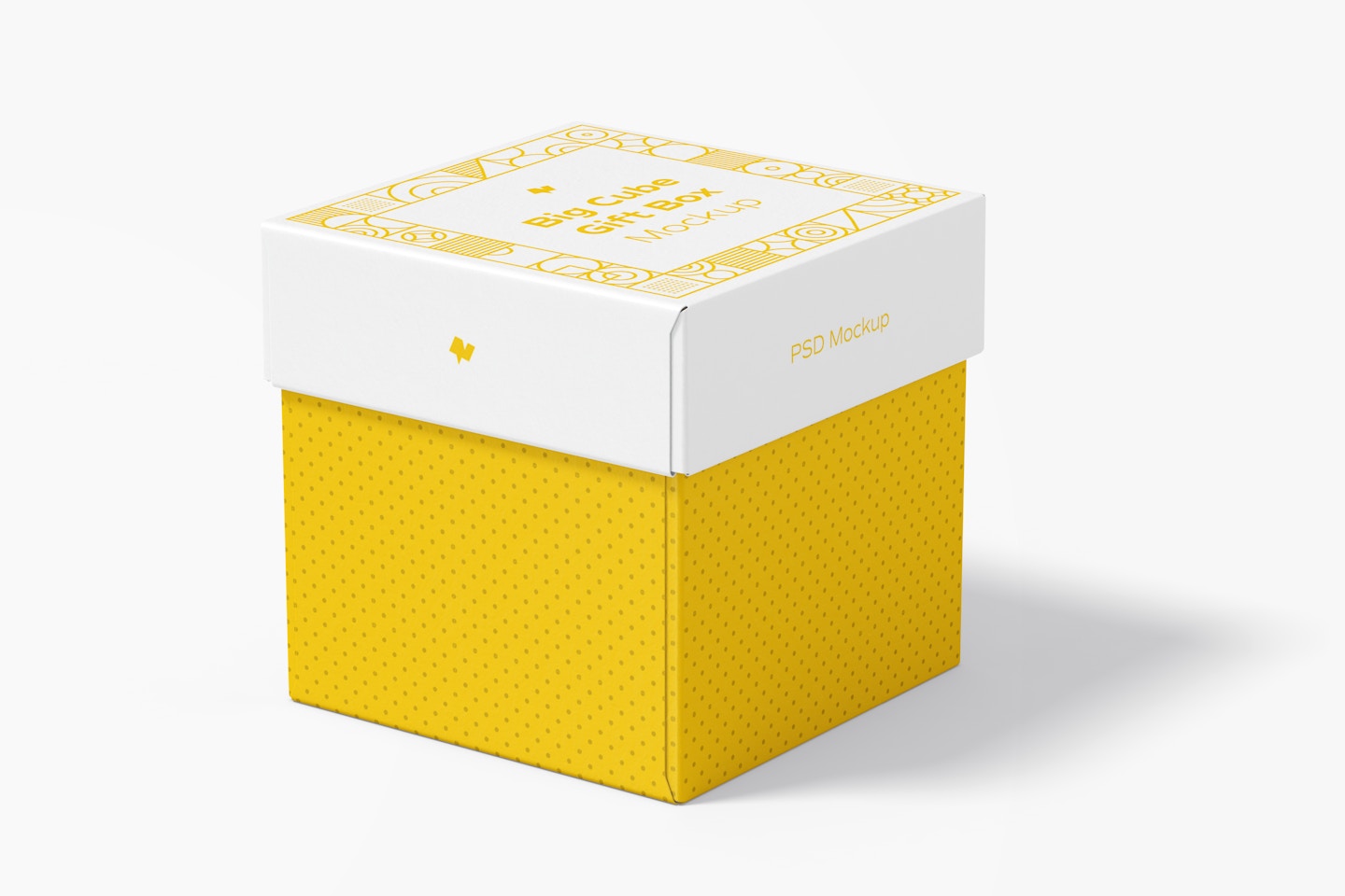 Big Cube Gift Box Mockup