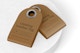 Clothing Leather Tag Mockup, Stacked