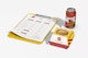Stationery with Burger Box Mockup, Right View