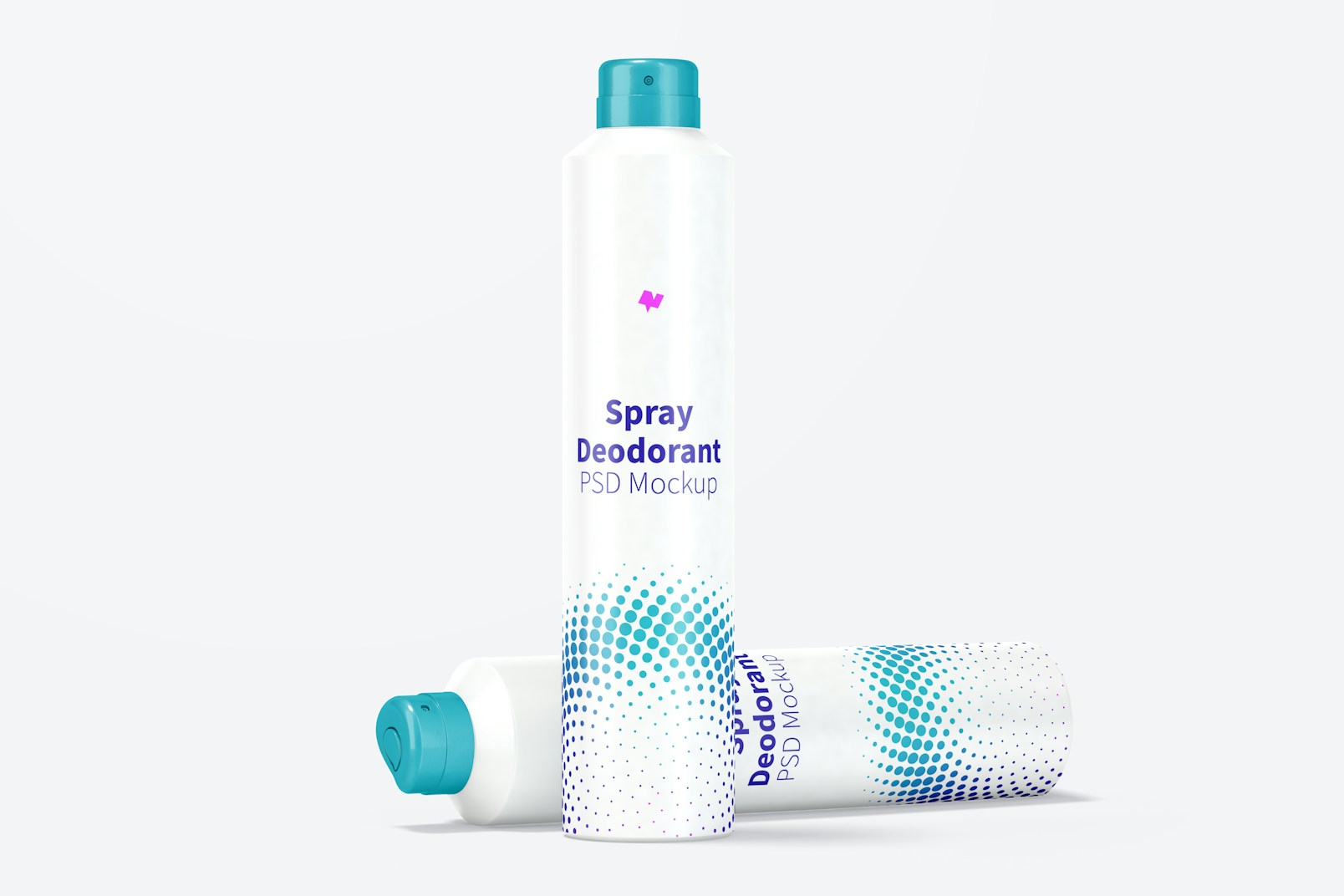 Spray Deodorants Mockup, Front View