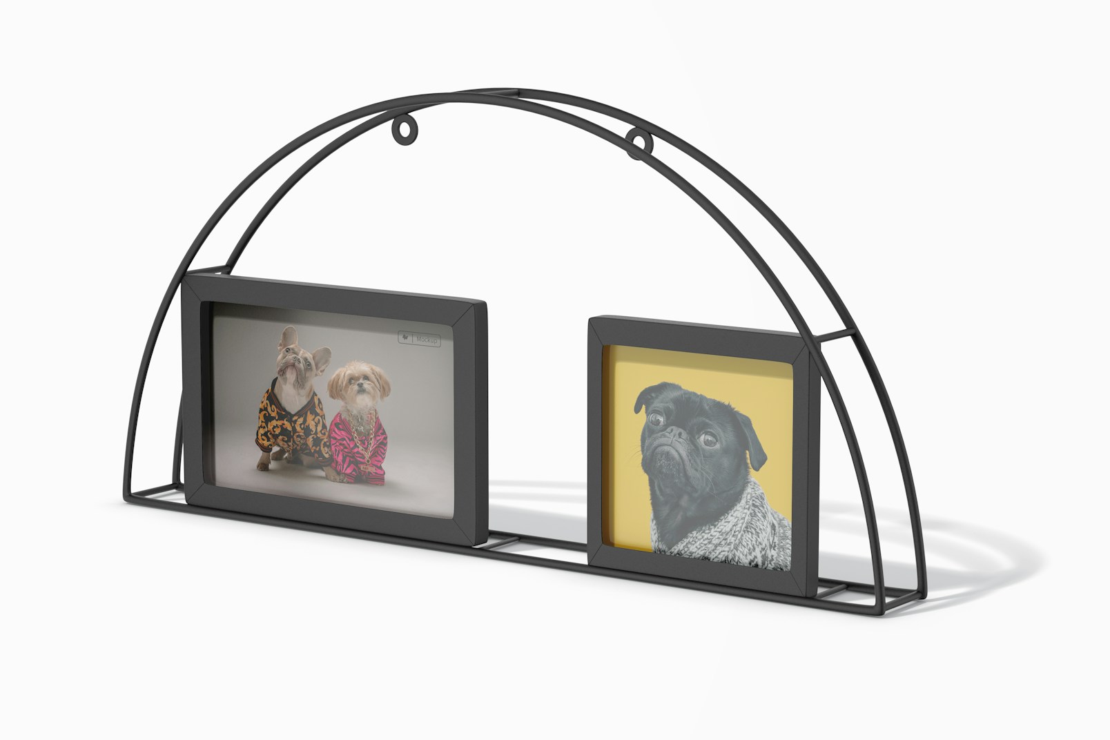 Arch Photo Frame Stand Mockup, Right View