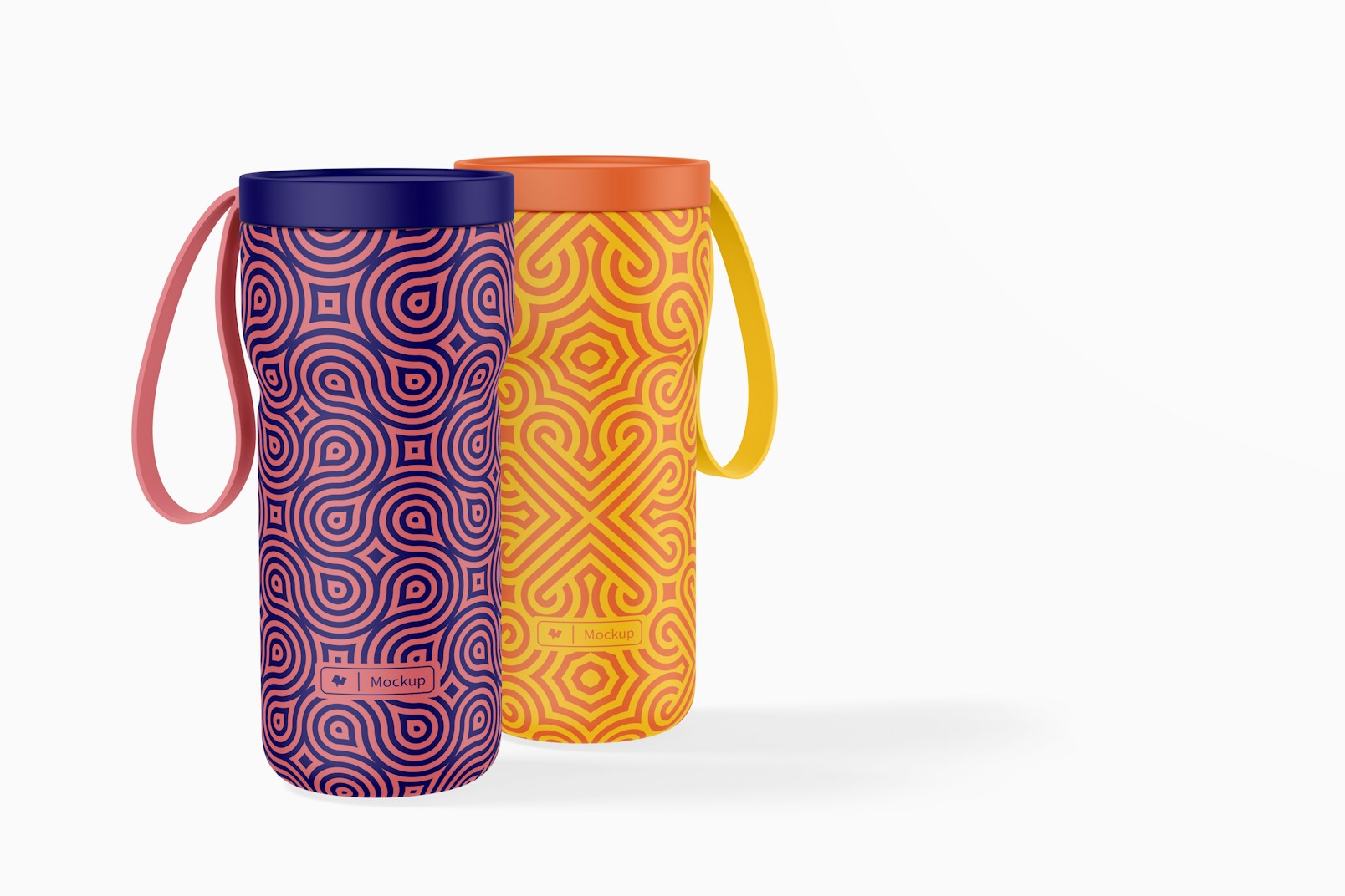 Tea Thermos with Handle Mockup