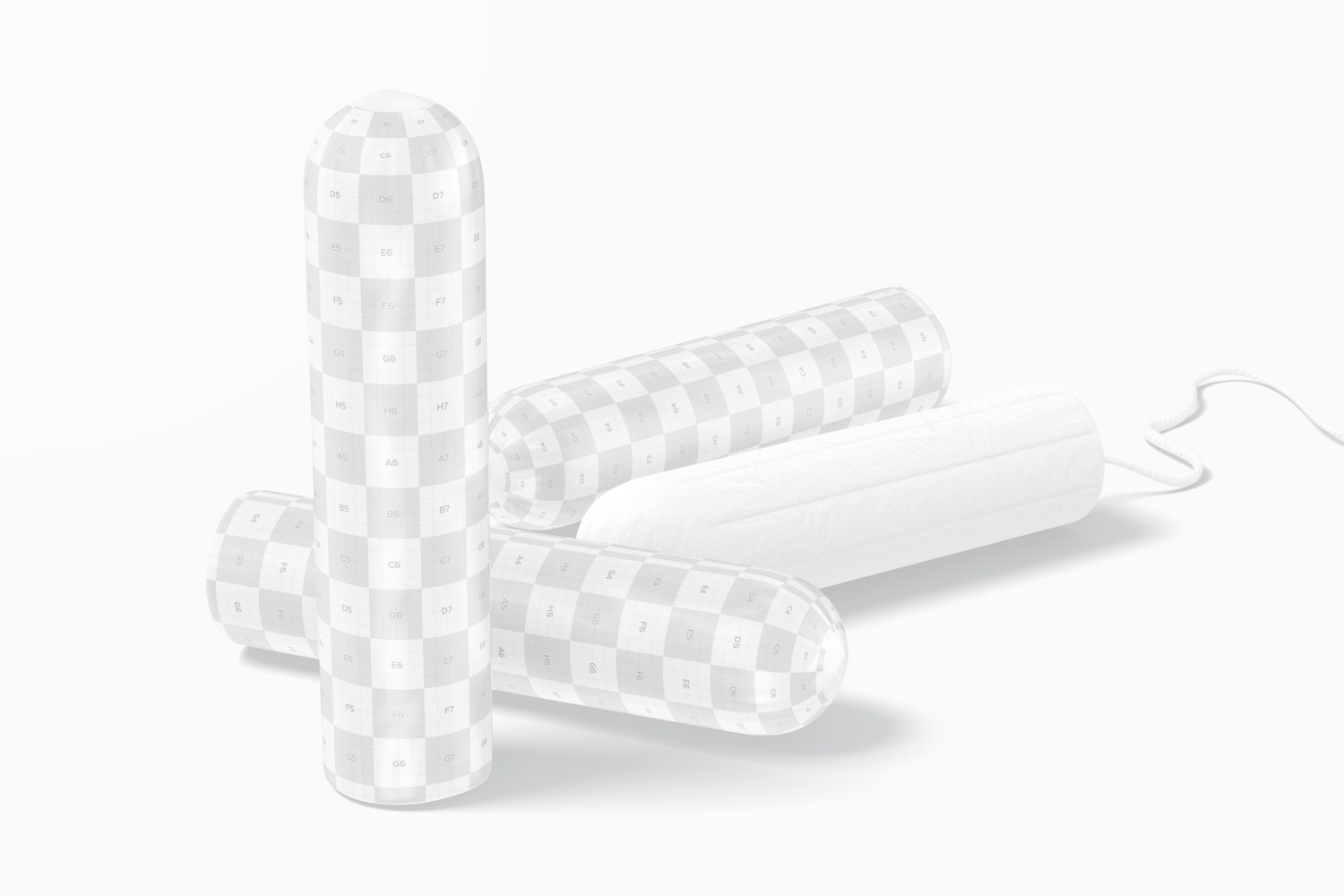 Tampons Mockup, Perspective 02
