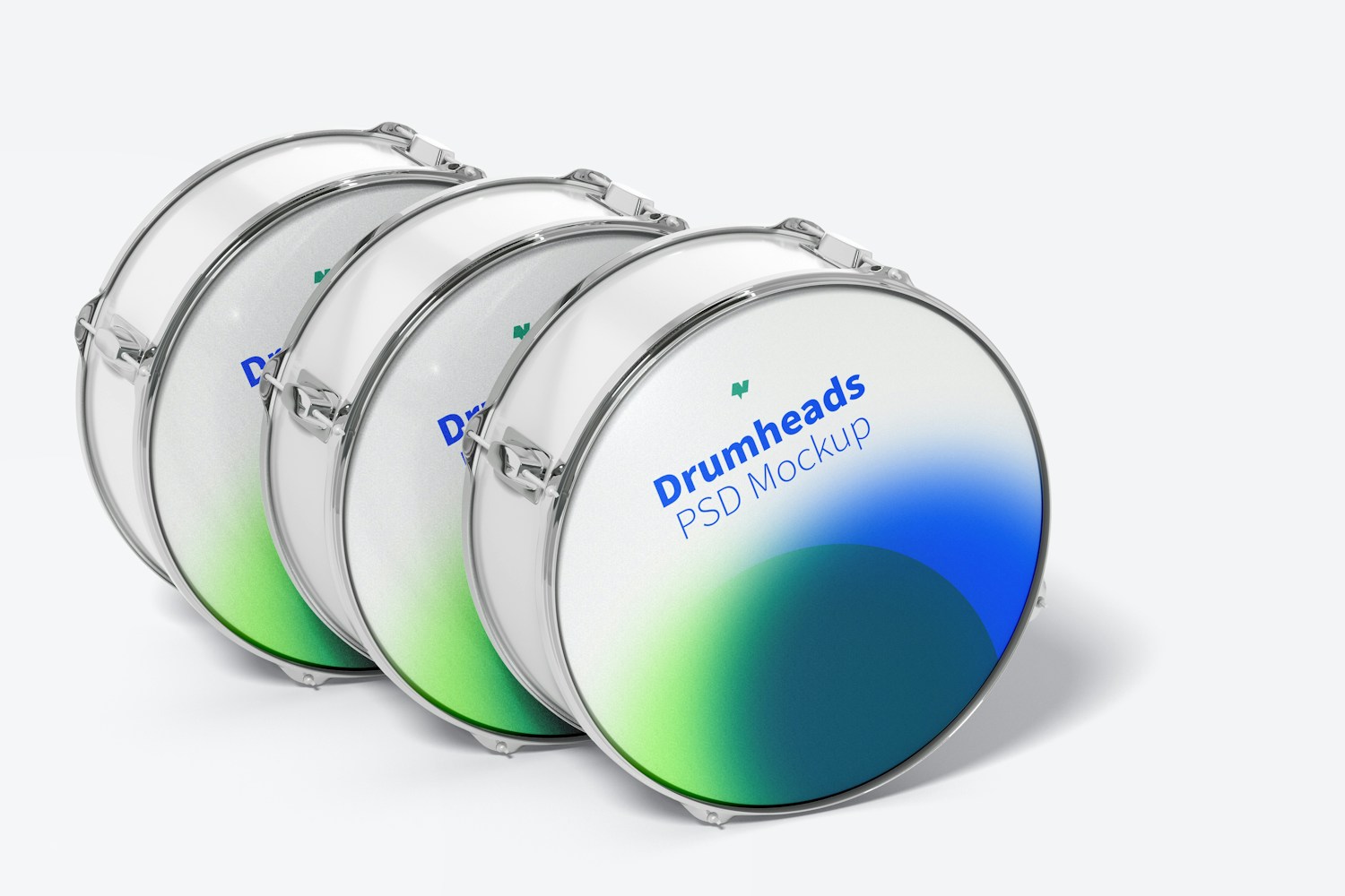 Drumheads Set Mockup