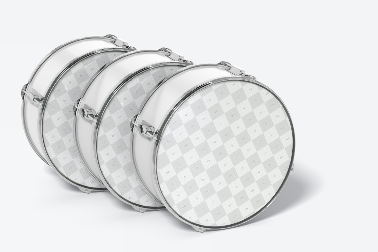 Drumheads Set Mockup