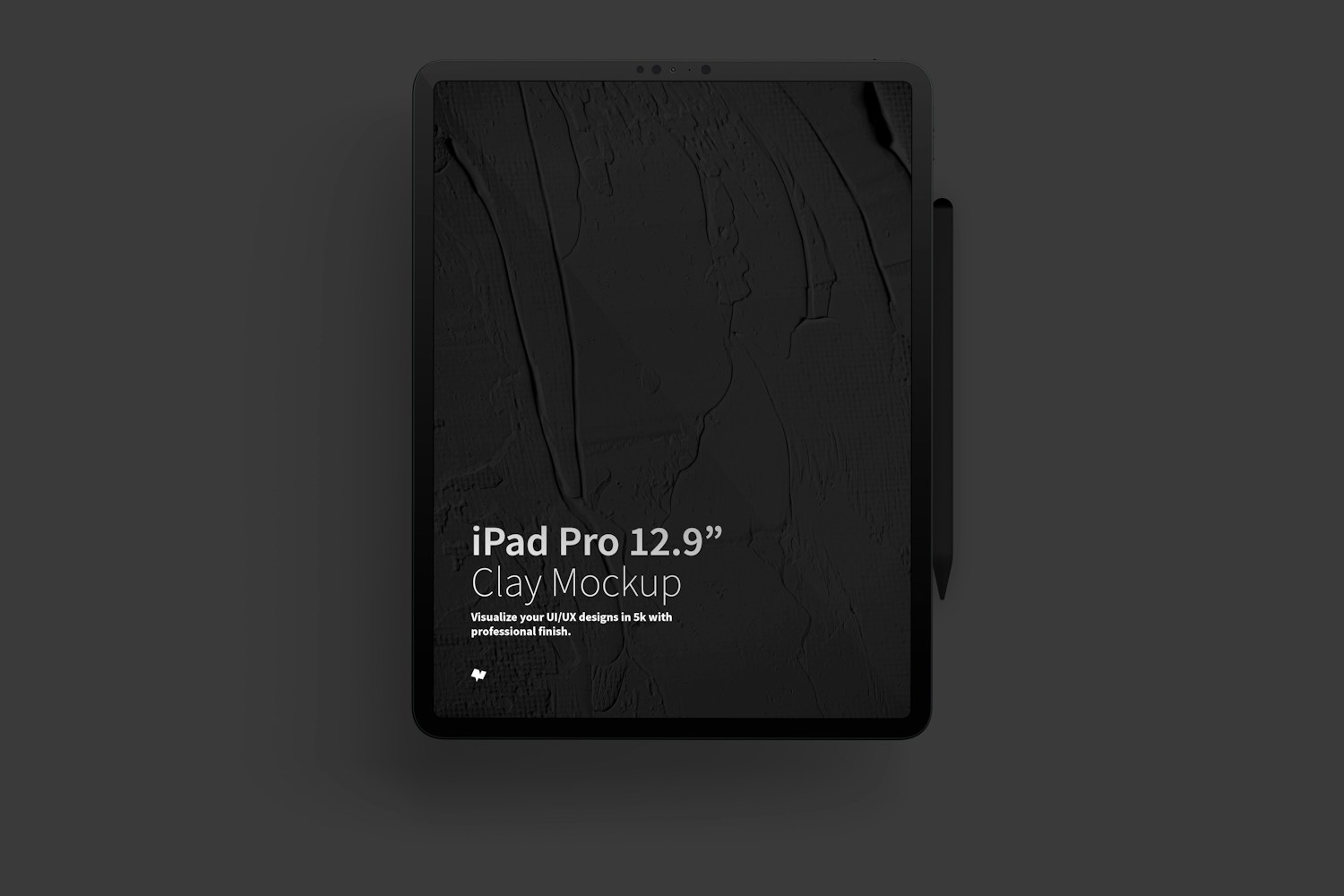 iPad Pro Mockup ready to dark mode.