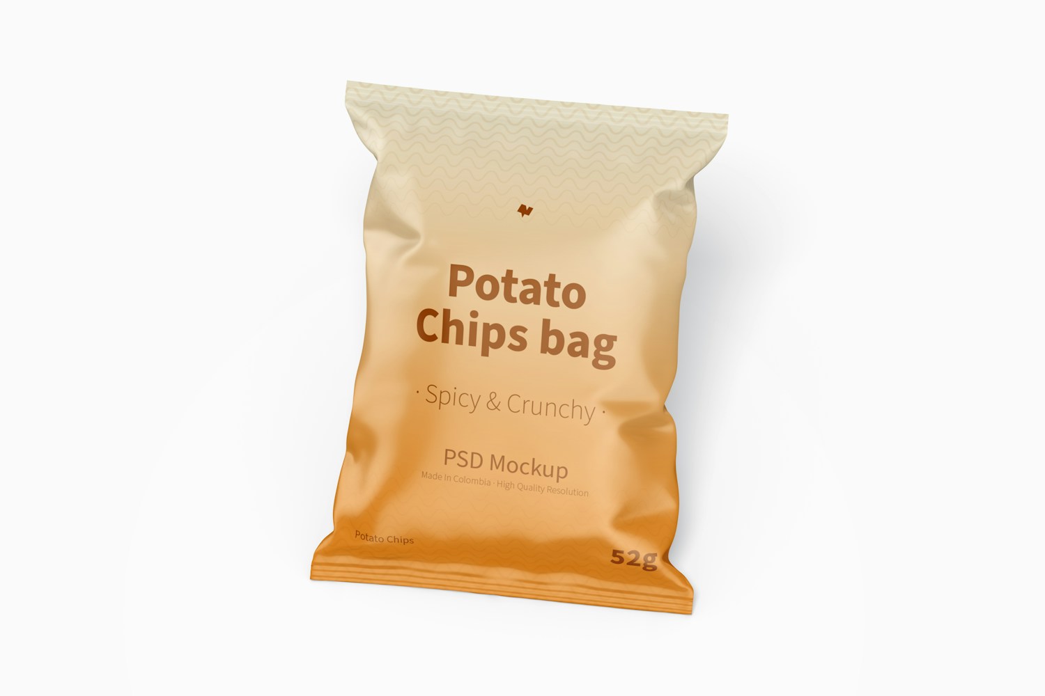 Potato Chips Bag Mockup Potato Chips Bag Mockup
