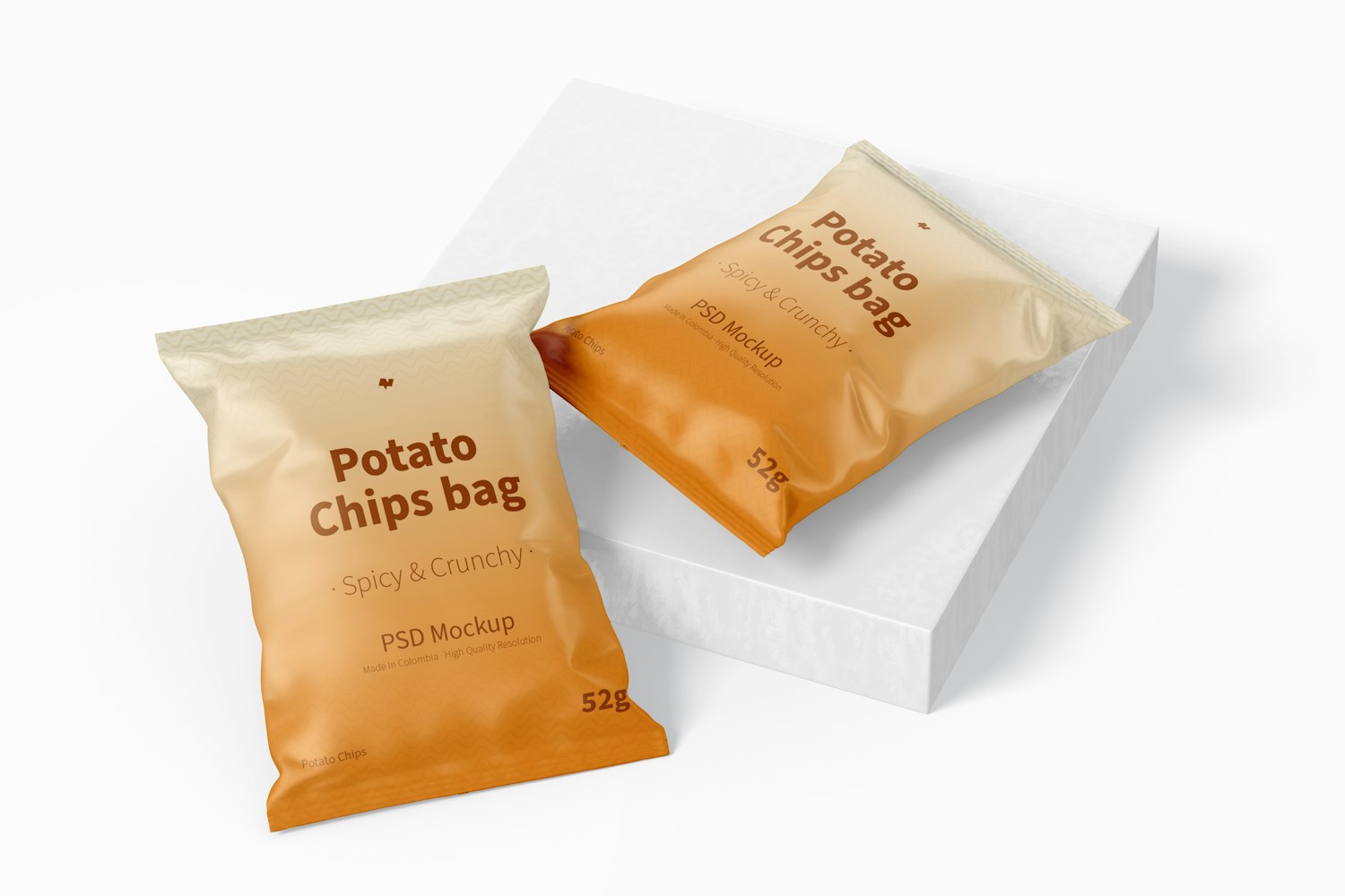Potato Chips Bags Mockup Potato Chips Bags Mockup