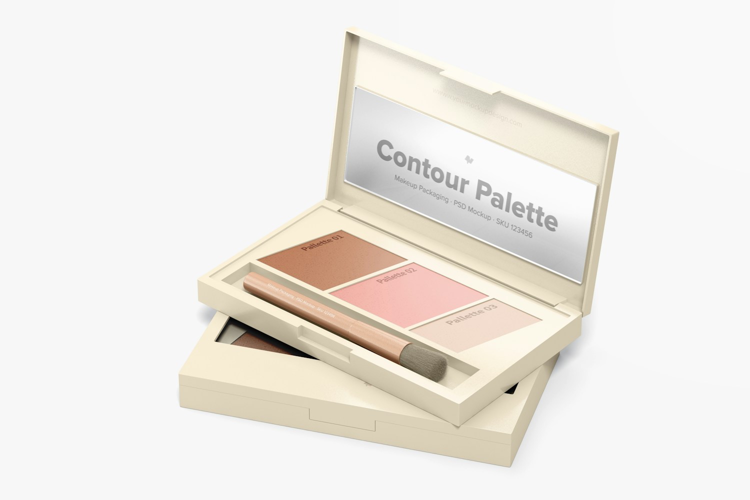 Contour Palettes Mockup, Opened and Closed Contour Palettes Mockup, Opened and Closed