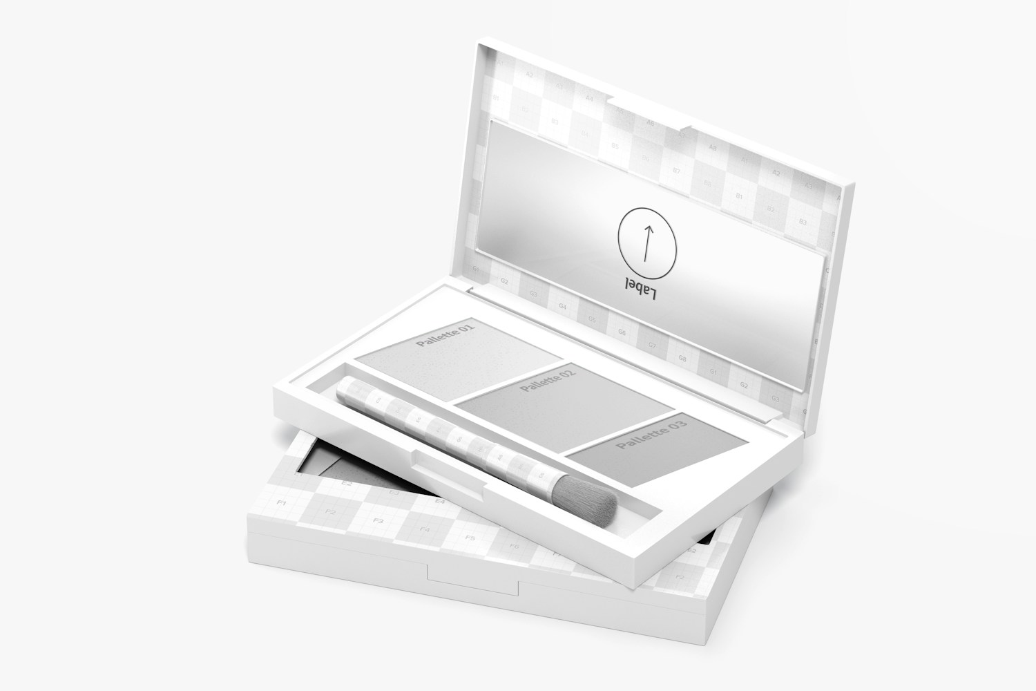 Contour Palettes Mockup, Opened and Closed Contour Palettes Mockup, Opened and Closed