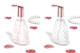 Triangular Luxury Perfume Bottles Mockup, Perspective