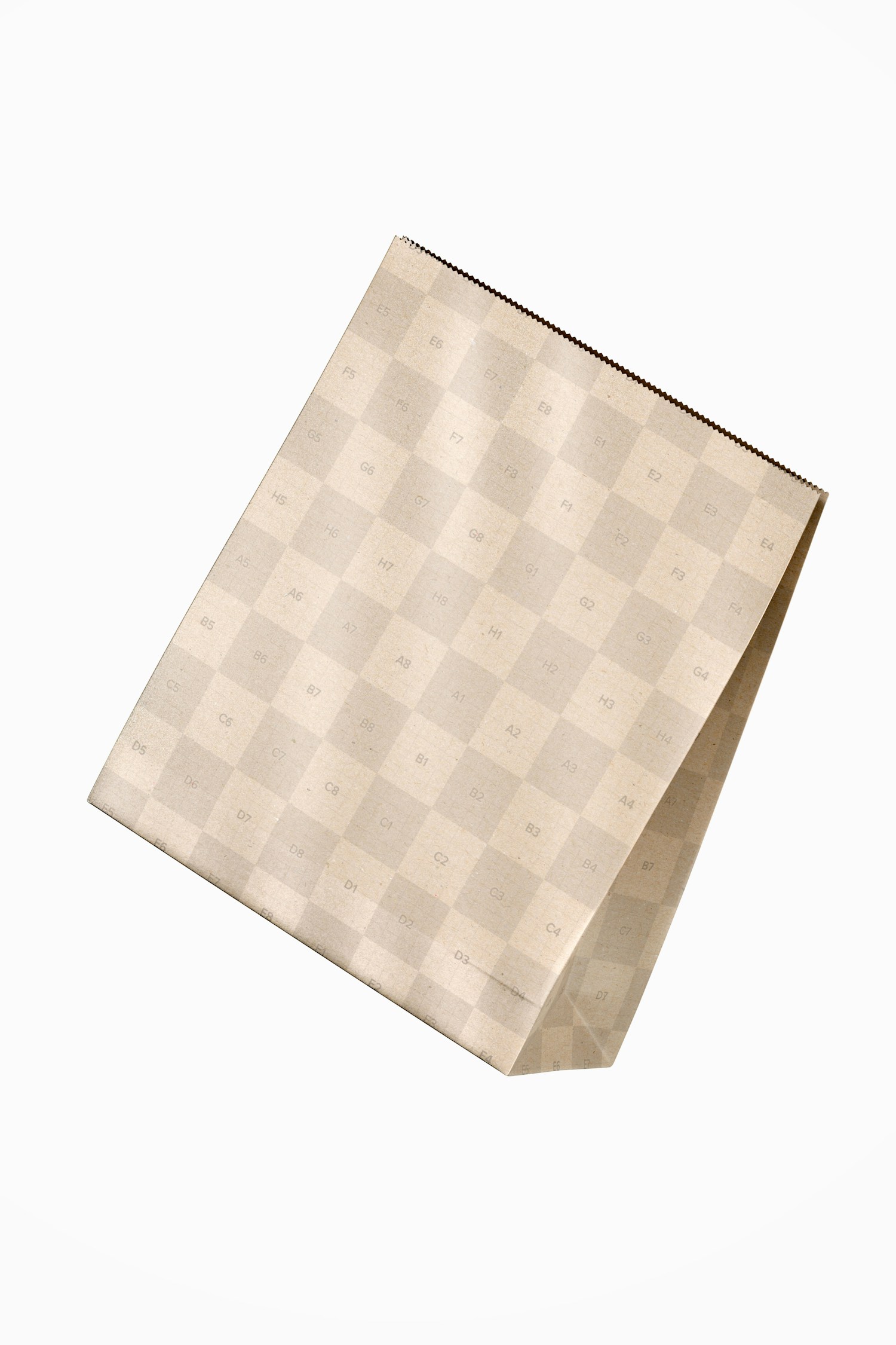 Large Kraft Paper Bag Mockup, Floating Large Kraft Paper Bag Mockup, Floating