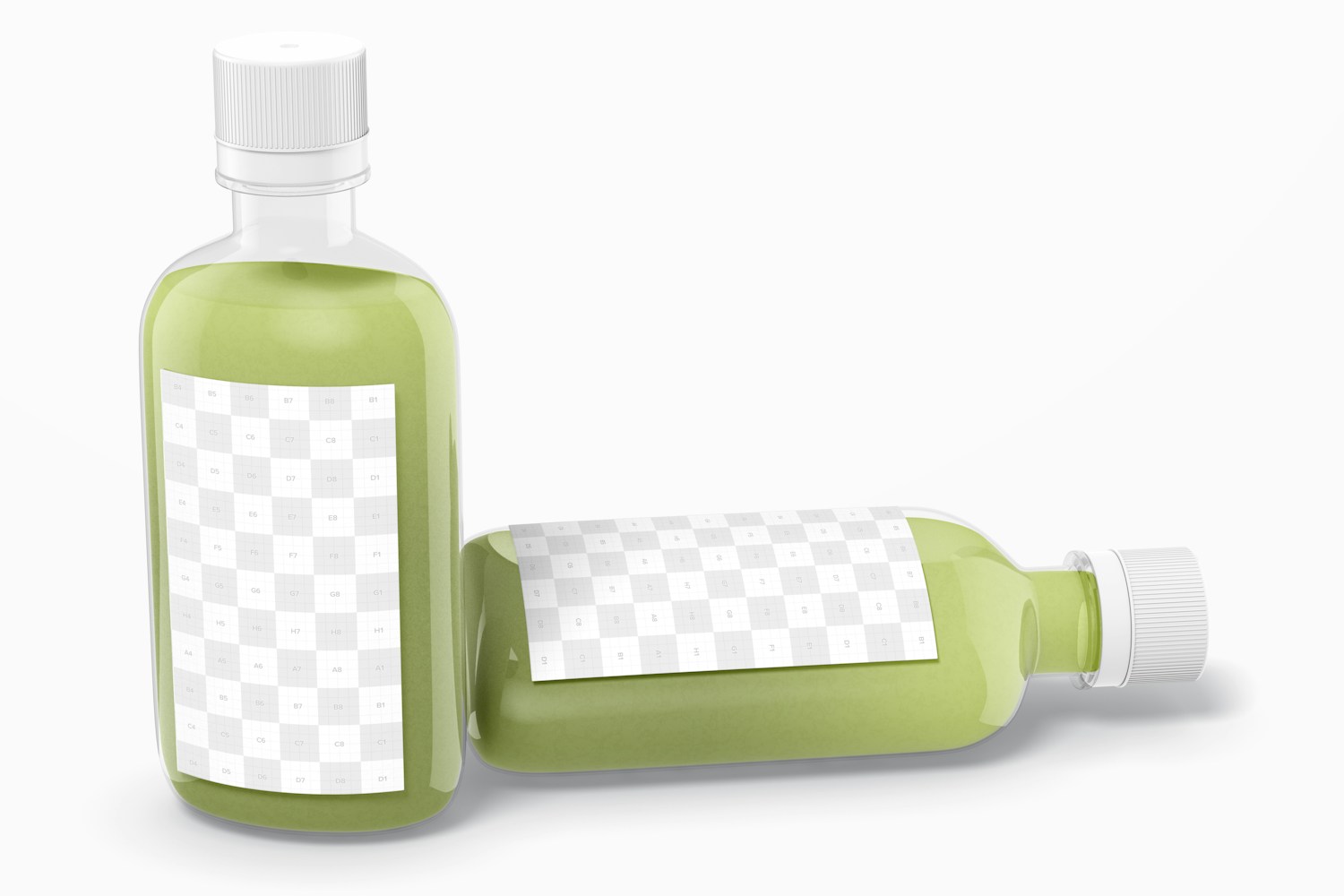 Maqueta de Botellas de Picante de 100 ml, Caído Maqueta de Botellas de Picante de 100 ml, Caído