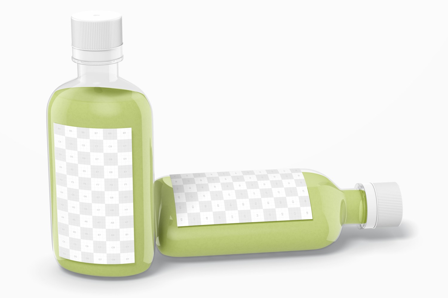 Maqueta de Botellas de Picante de 100 ml, Caído Maqueta de Botellas de Picante de 100 ml, Caído
