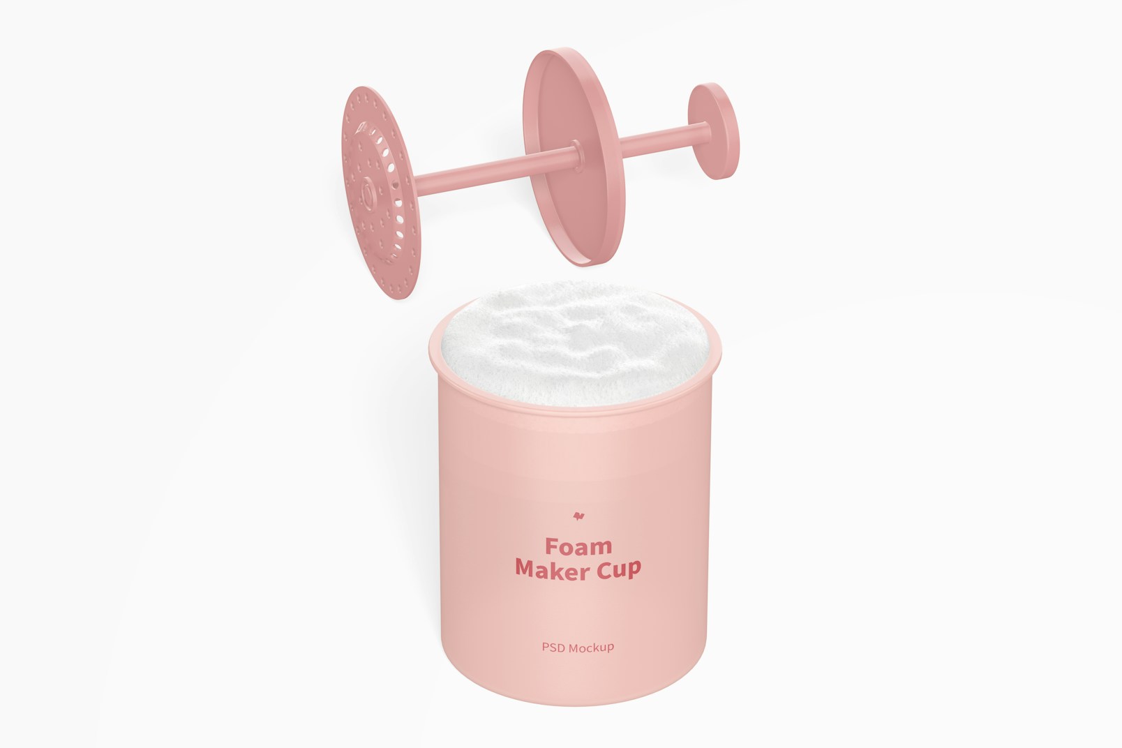 Foam Maker Cups Mockup, Opened